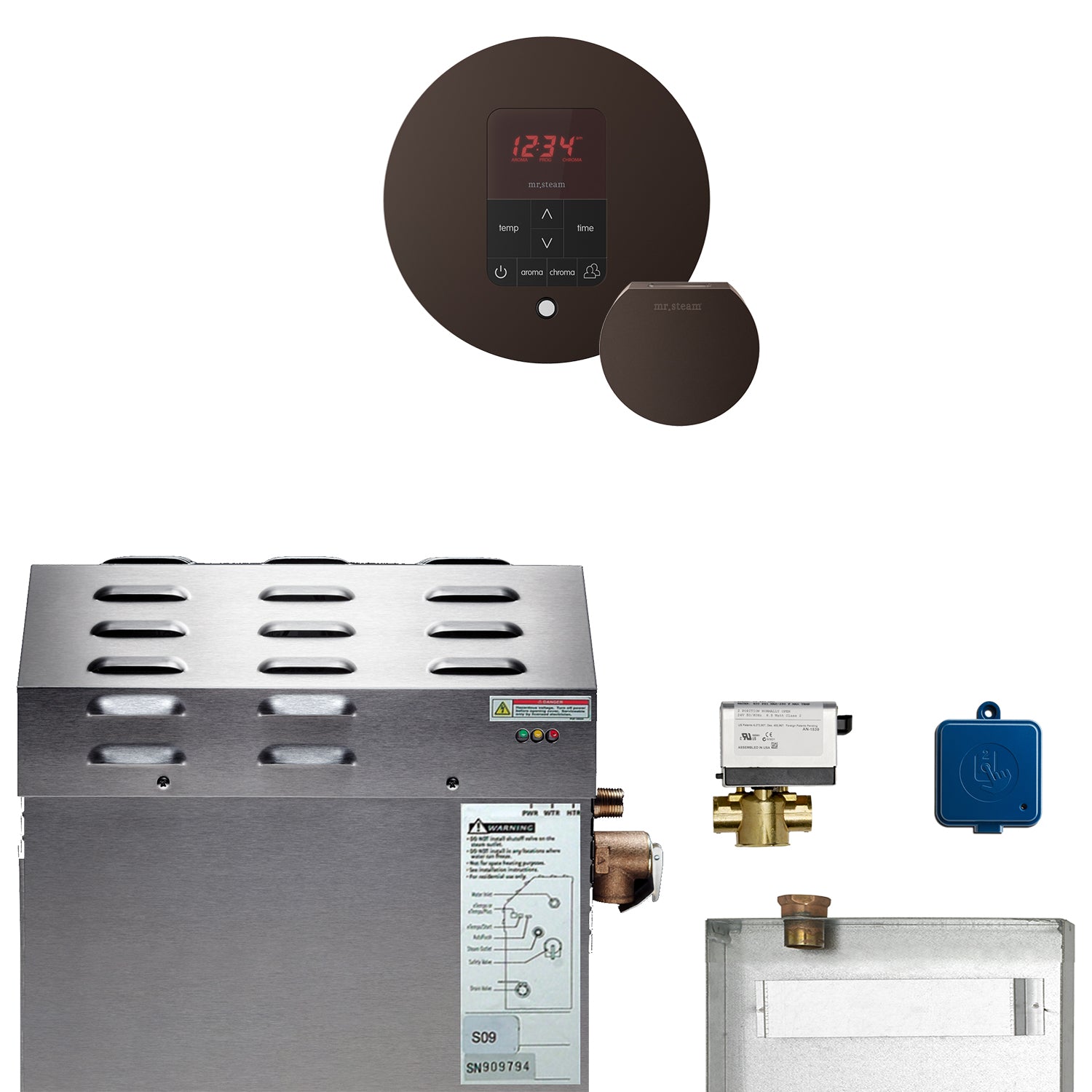 Mr Steam MS (Butler) 7.5 kW (7500 W) Steam Shower Generator Package with iTempoPlus Control