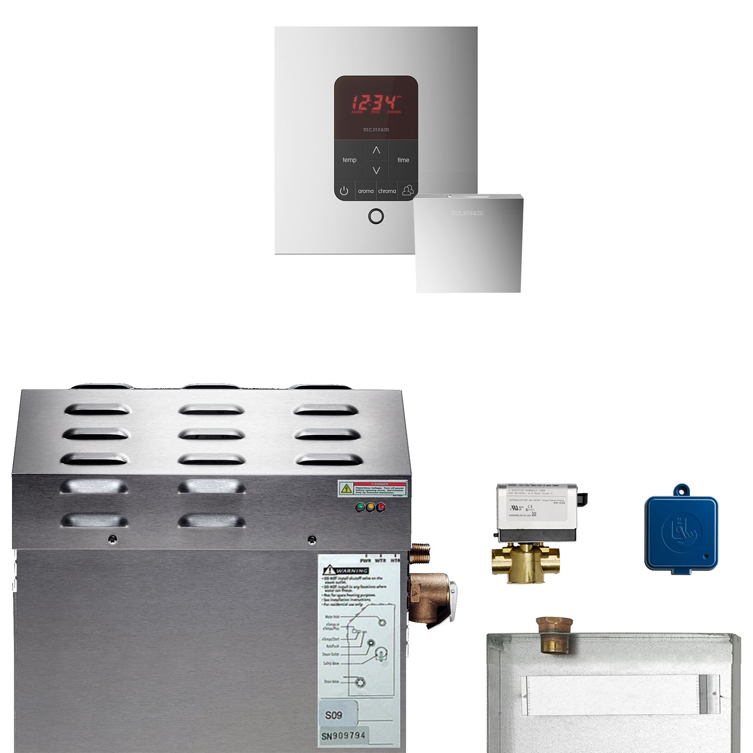 Mr Steam MS (Butler) 9 kW (9000 W) Steam Shower Generator Package with iTempoPlus Control
