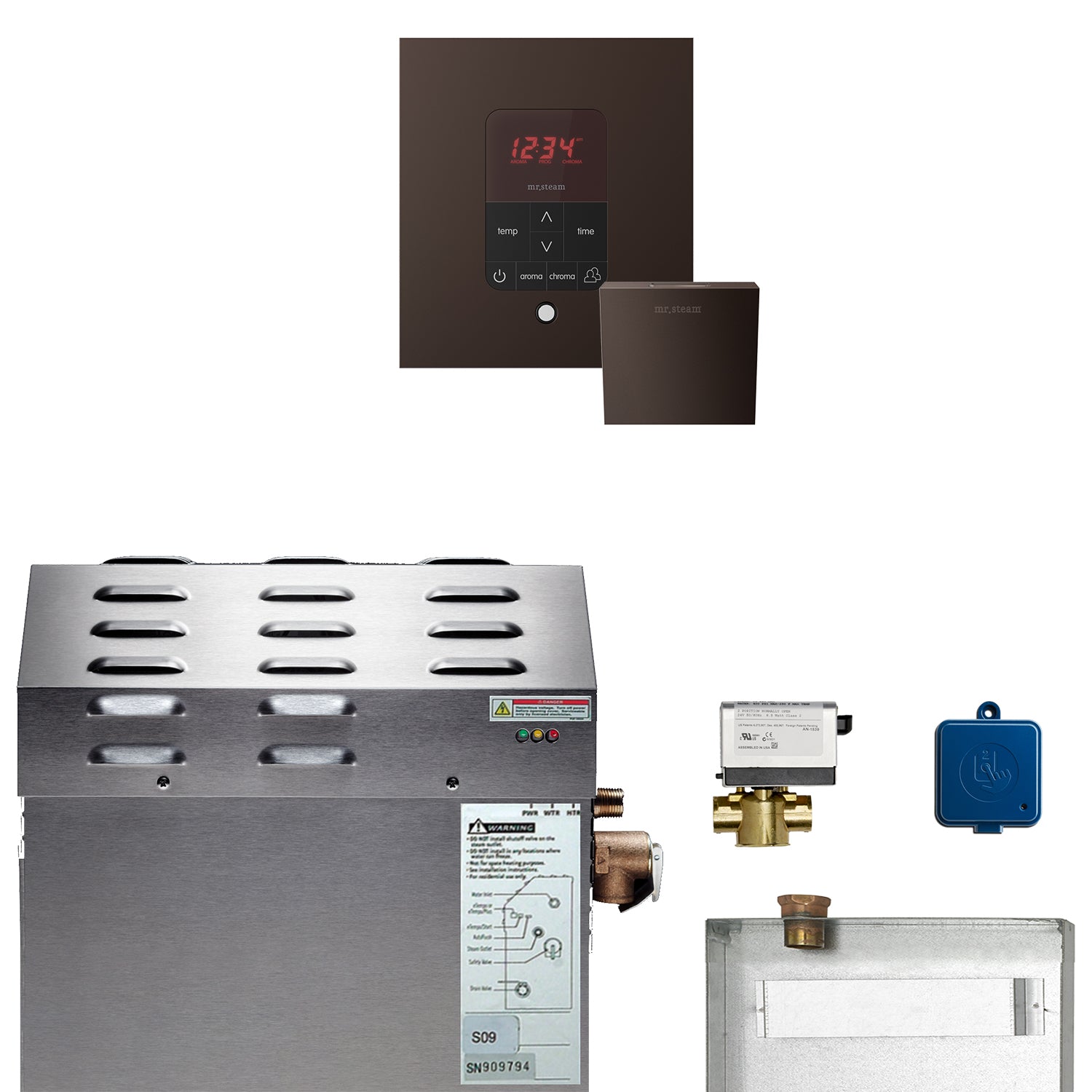 Mr Steam MS (Butler) 7.5 kW (7500 W) Steam Shower Generator Package with iTempoPlus Control