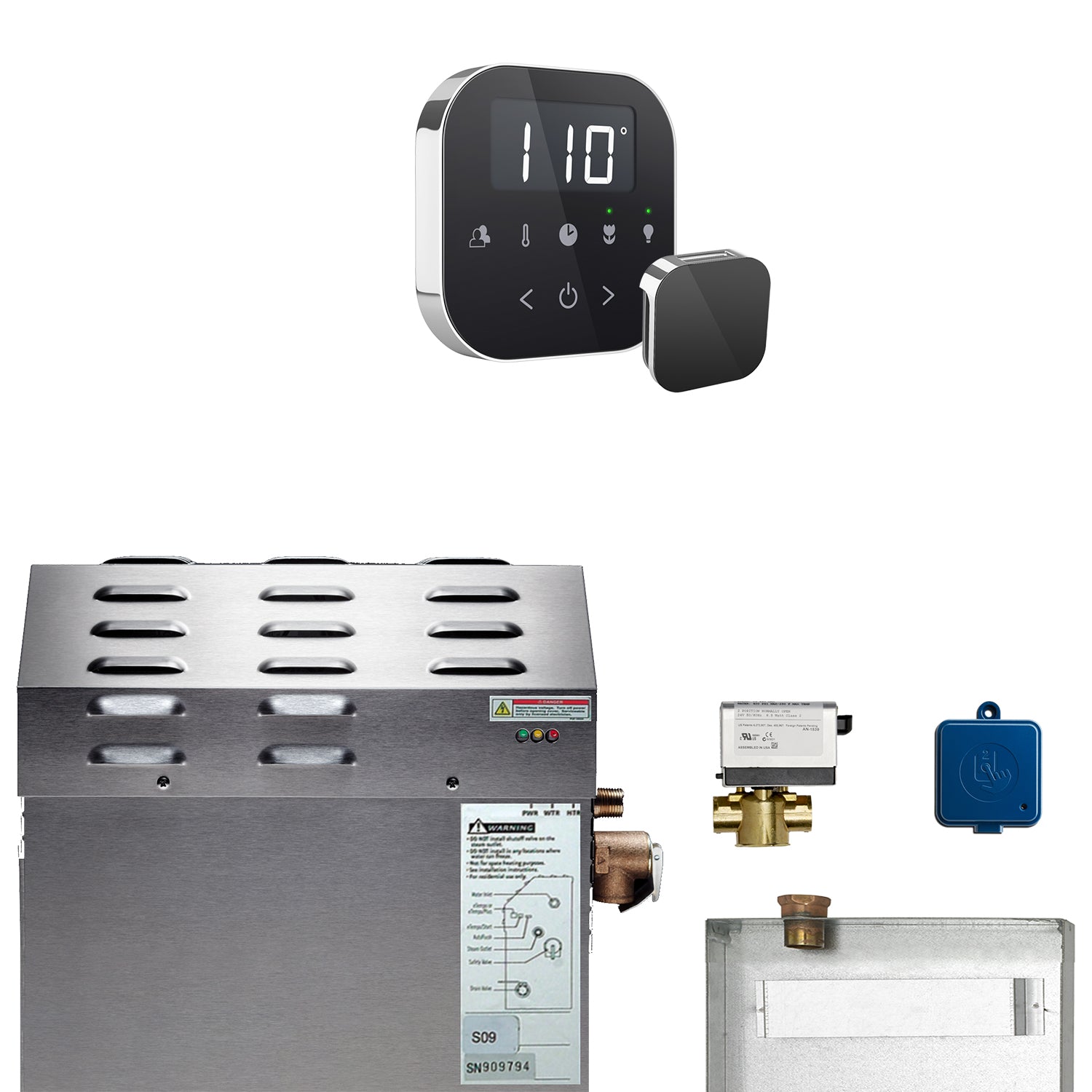 Mr Steam MS (AirButler) 9 kW (9000 W) Steam Shower Generator Package with AirTempo Control