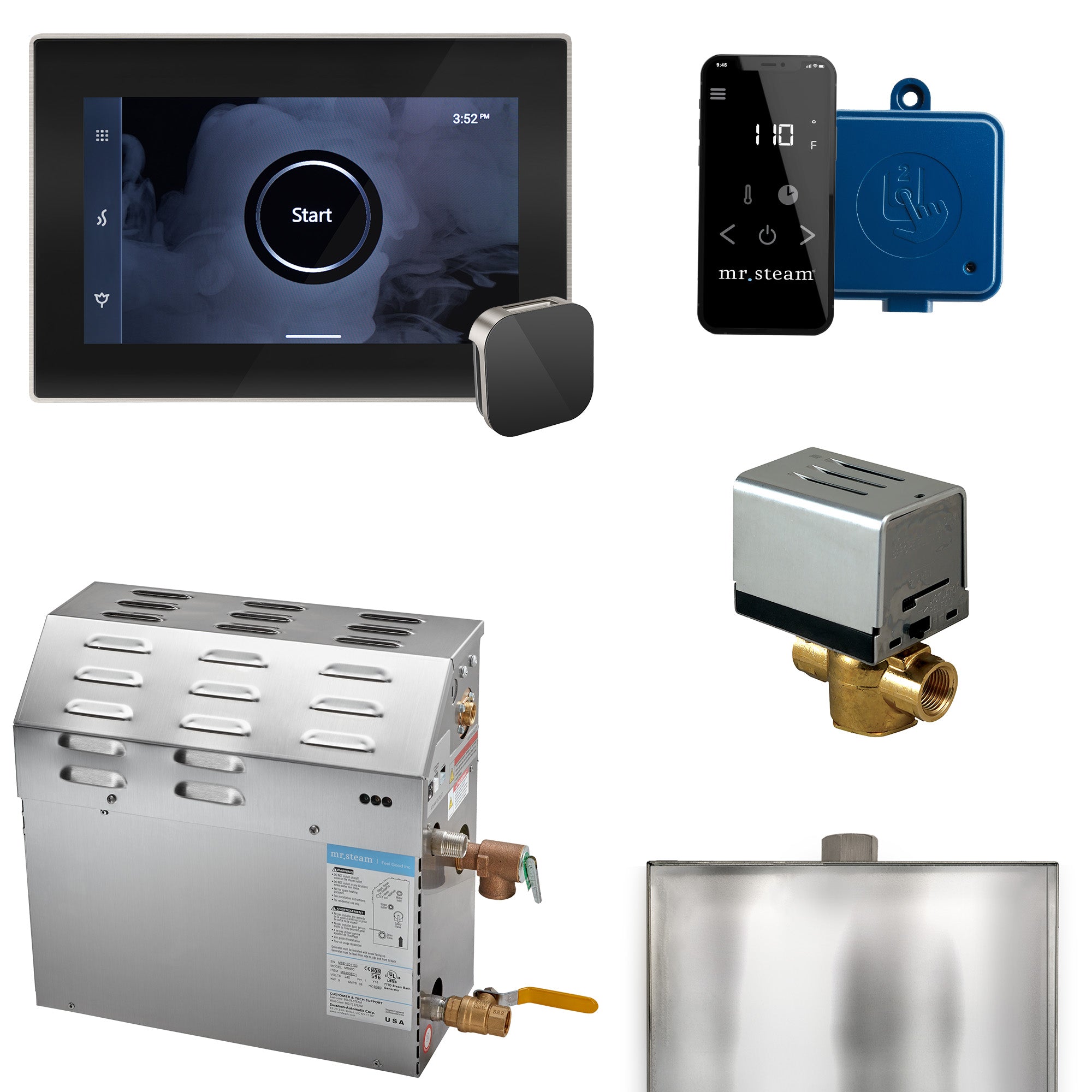 Mr Steam MS (XButler) 6 kW (6000 W) Steam Shower Generator Package with iSteamX Control