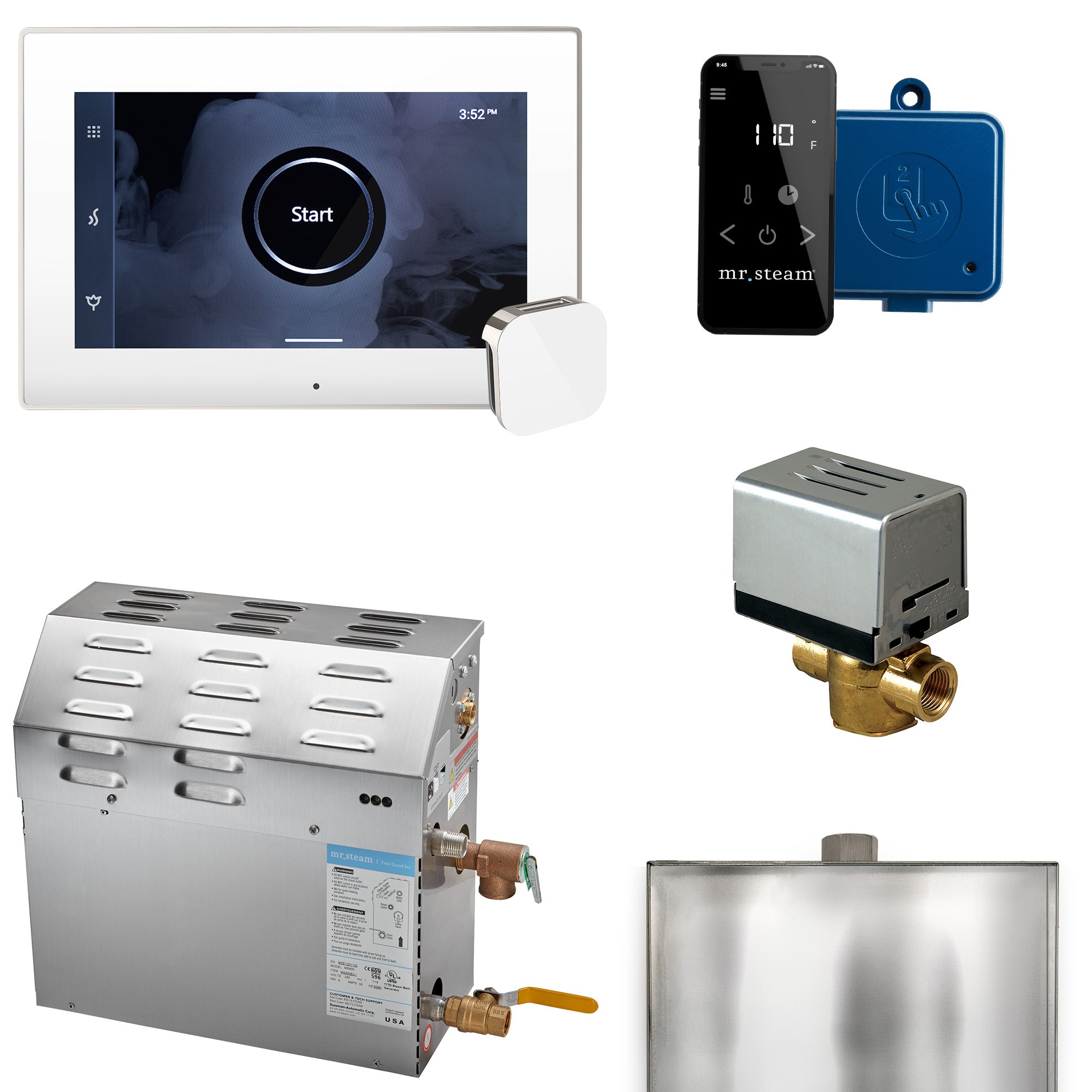 Mr Steam MS (XButler) 5 kW (5000 W) Steam Shower Generator Package with iSteamX Control