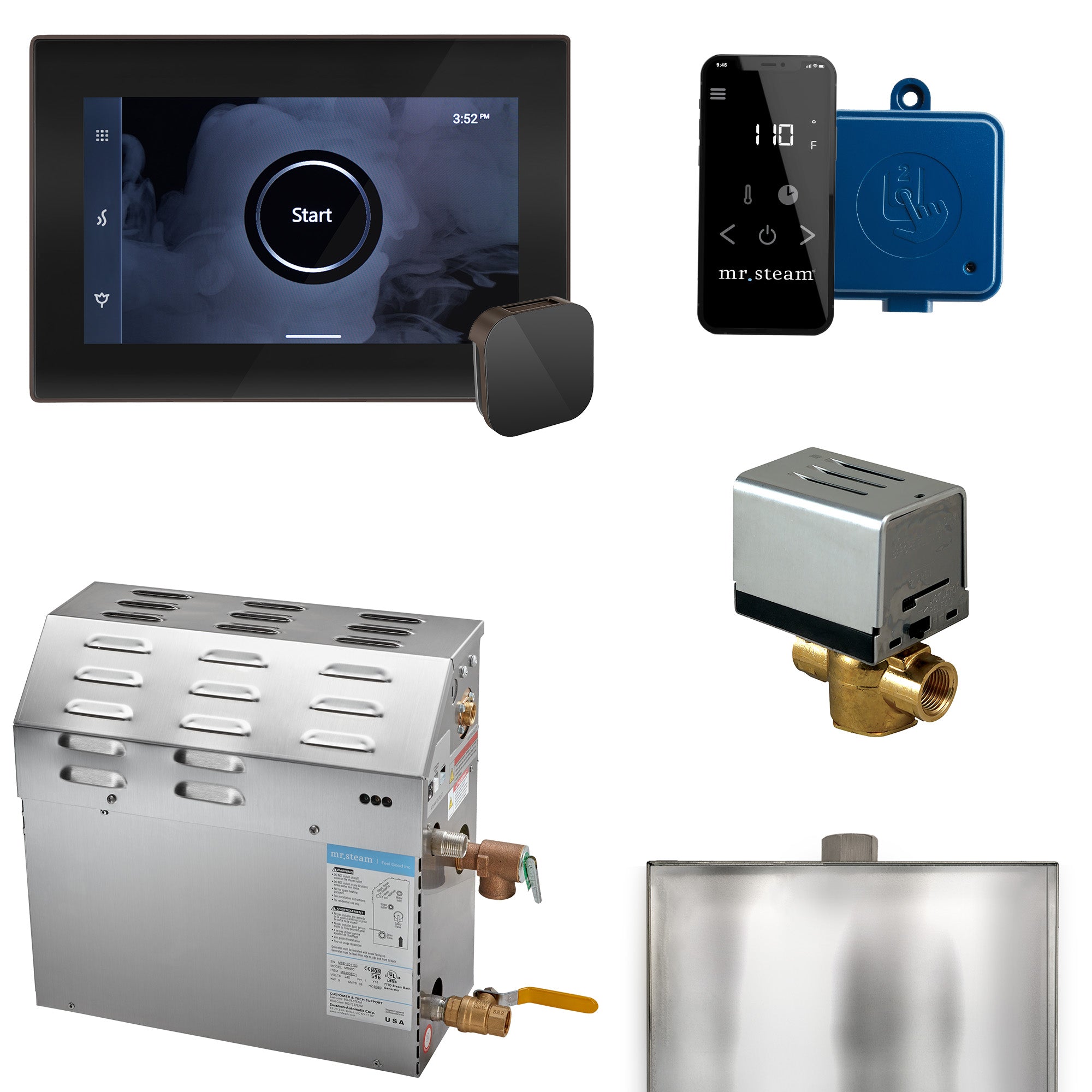 Mr Steam MS (XButler) 7.5 kW (7500 W) Steam Shower Generator Package with iSteamX Control