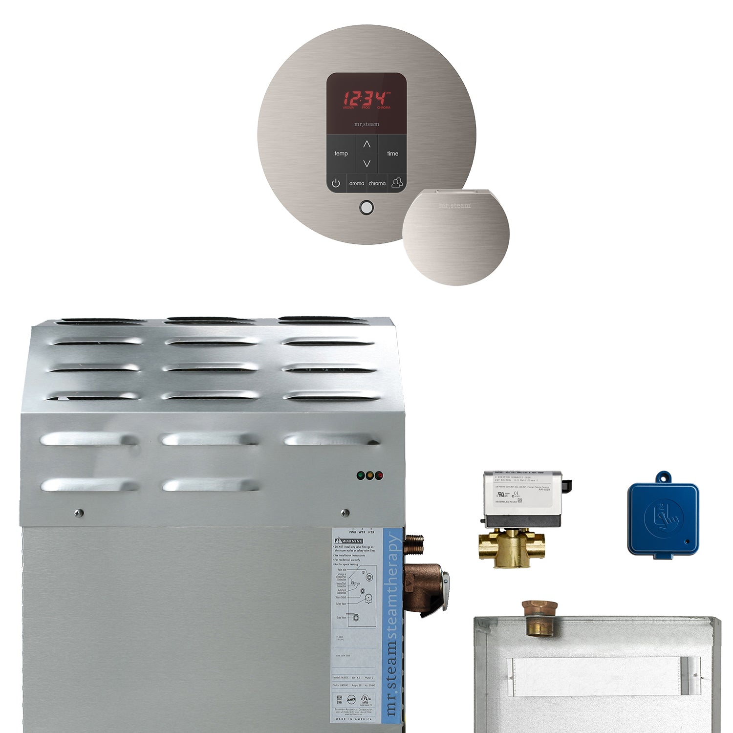 Mr Steam Super (Butler) 12 kW (12000 W) Steam Shower Generator Package with iTempoPlus Control