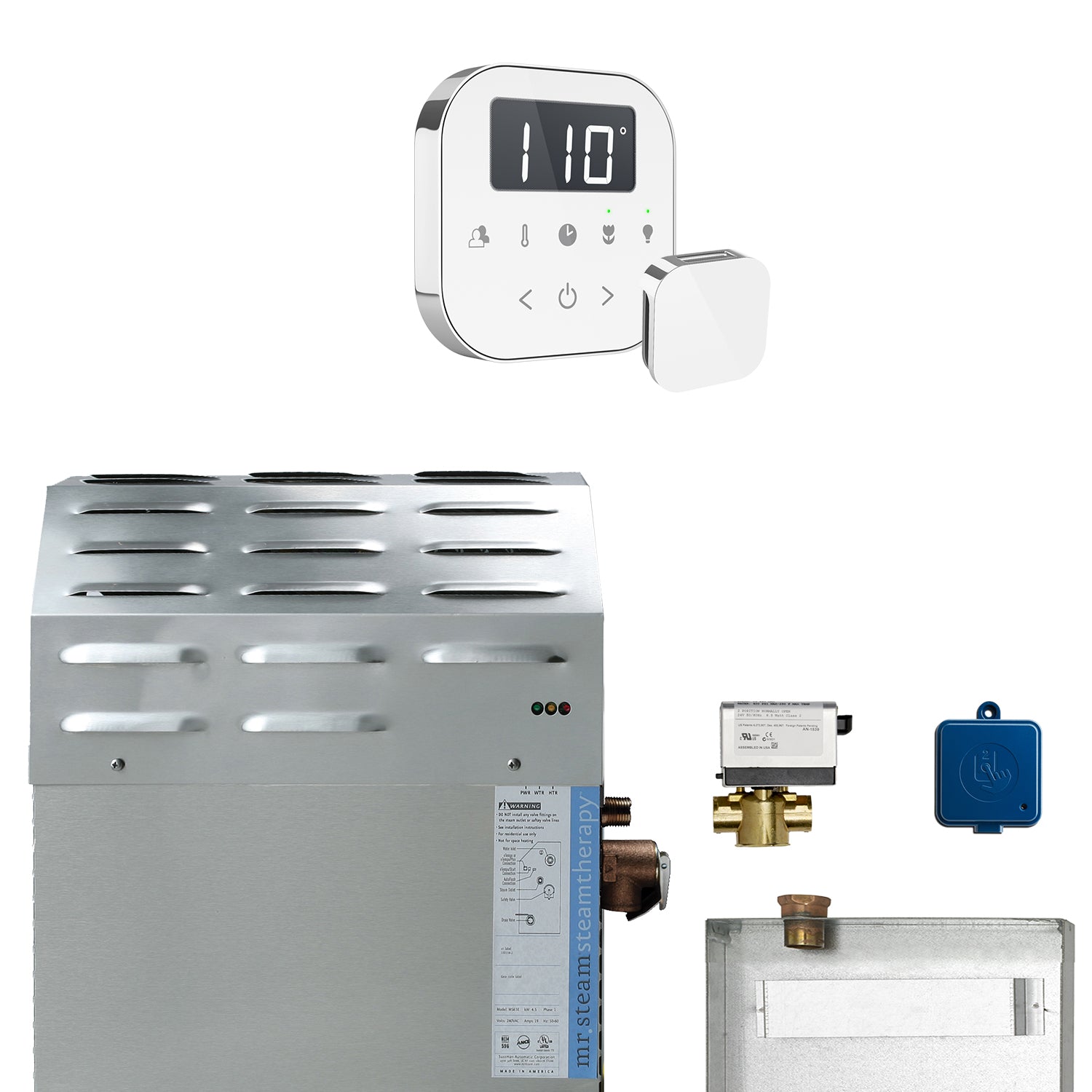 Mr Steam Super (AirButler) 12 kW (12000 W) Steam Shower Generator Package with AirTempo Control