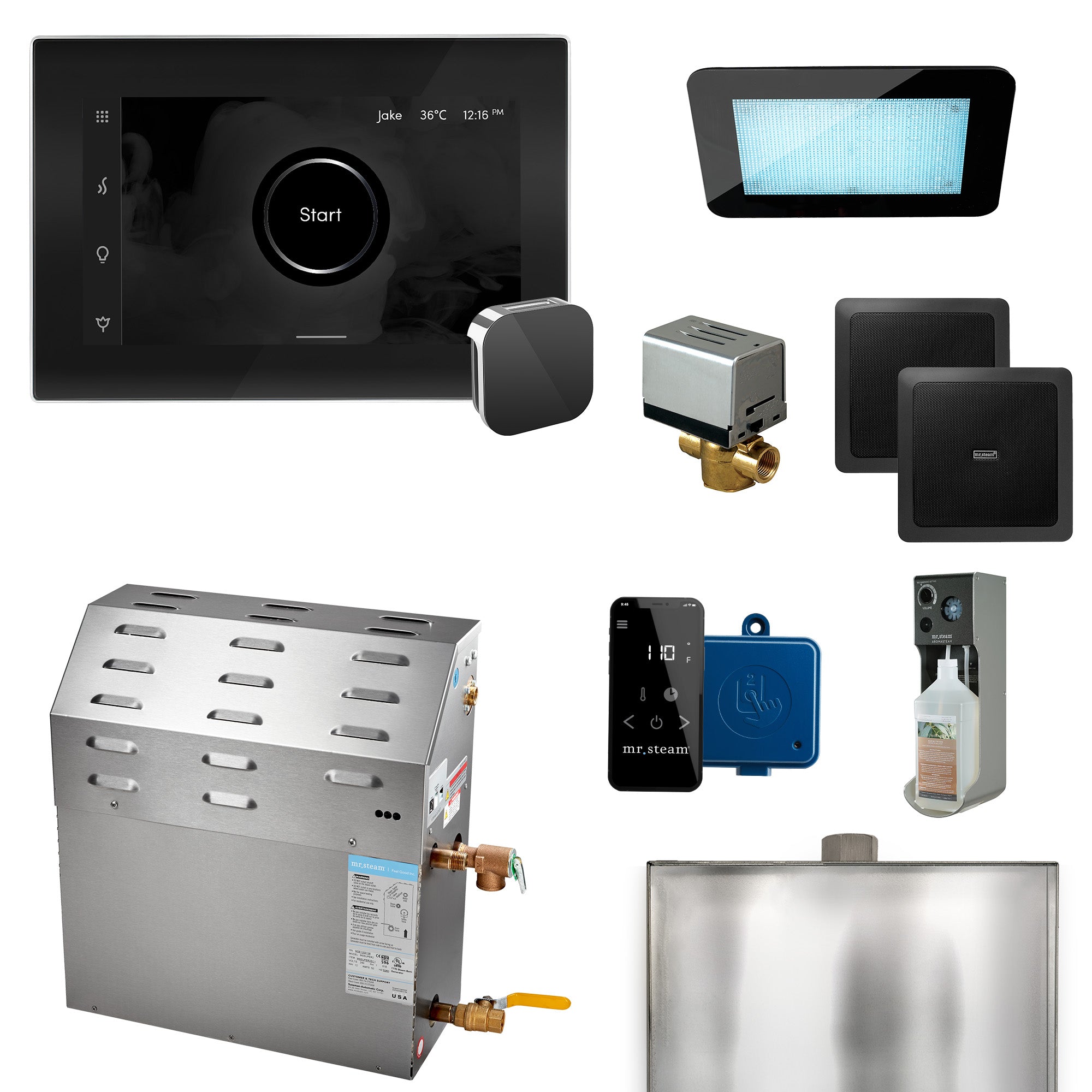 Mr Steam Super (XDream) 15000-Watt Steam Generator with iSteamX Control and Aroma Glass Steamhead