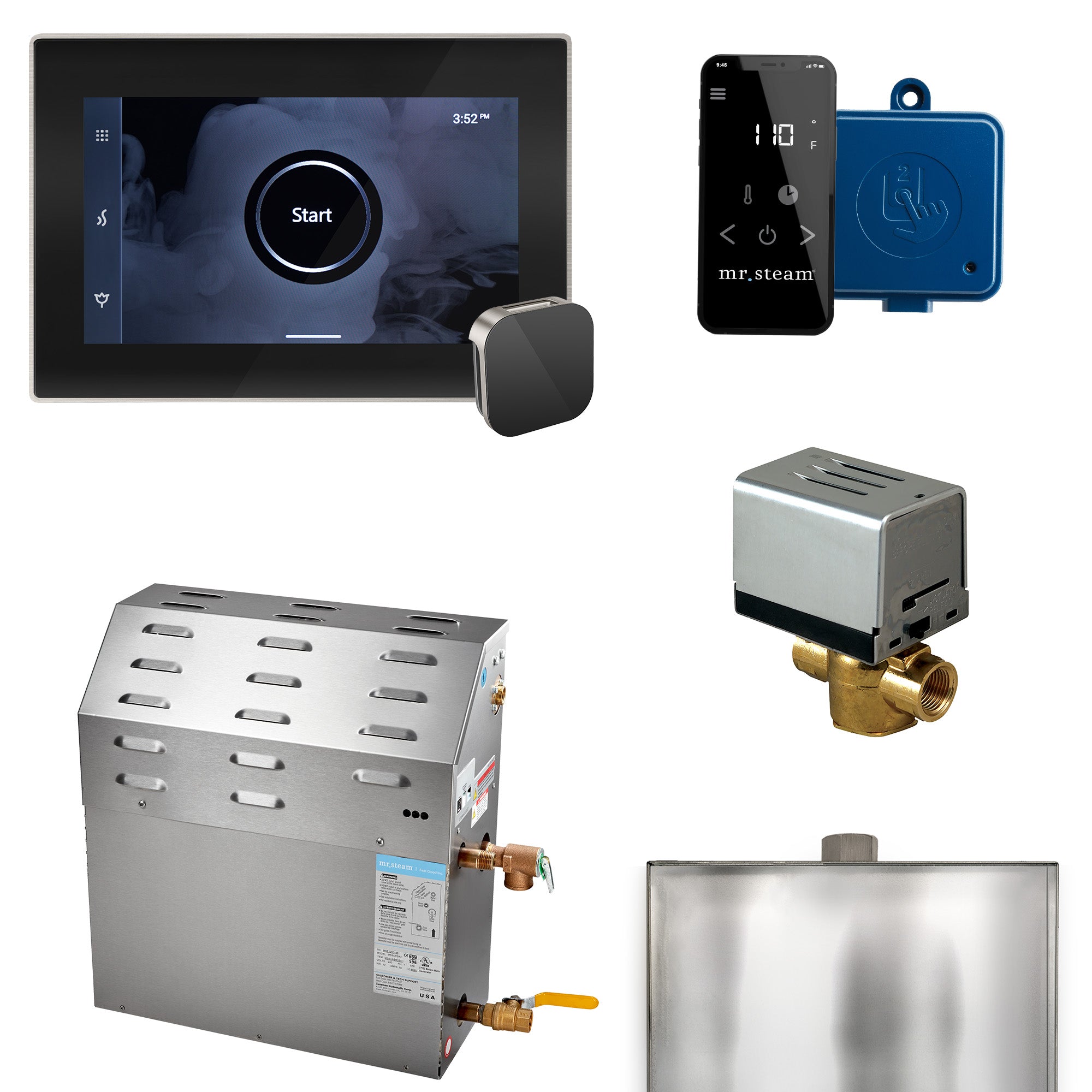 Mr Steam Super (XButler) 12 kW (12000 W) Steam Shower Generator Package with iSteamX Control