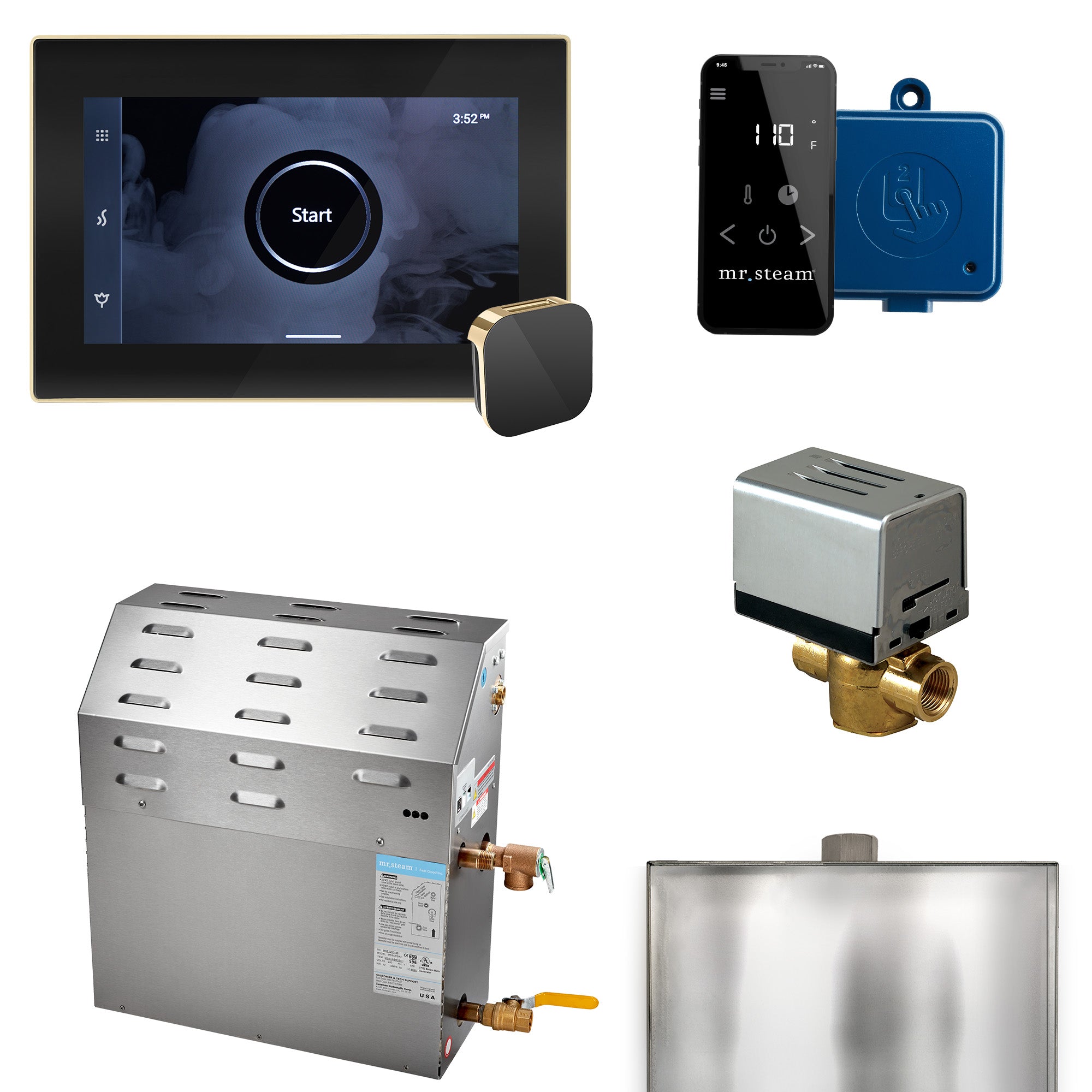 Mr Steam Super (XButler) 12 kW (12000 W) Steam Shower Generator Package with iSteamX Control