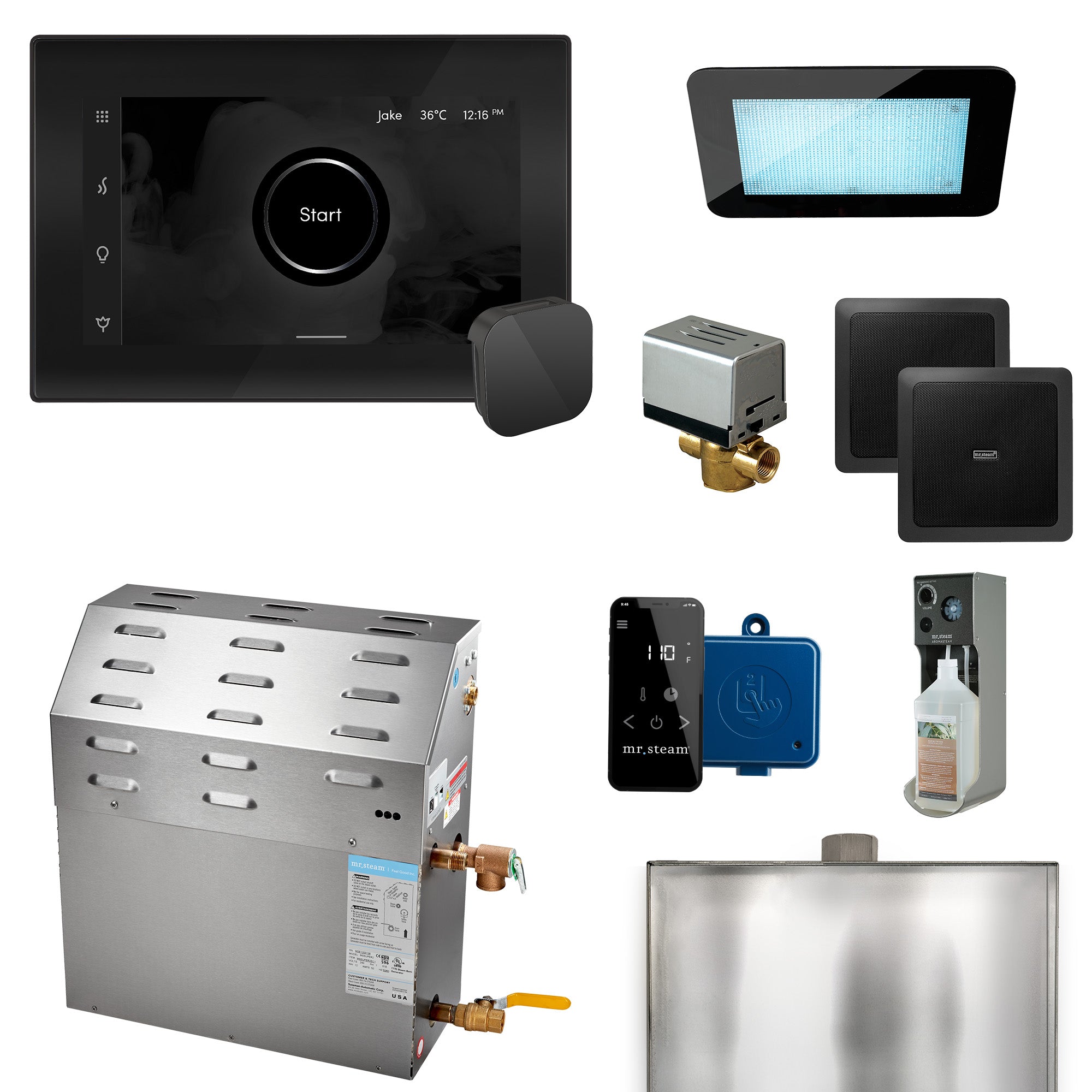 Mr Steam Super (XDream) 15000-Watt Steam Generator with iSteamX Control and Aroma Glass Steamhead