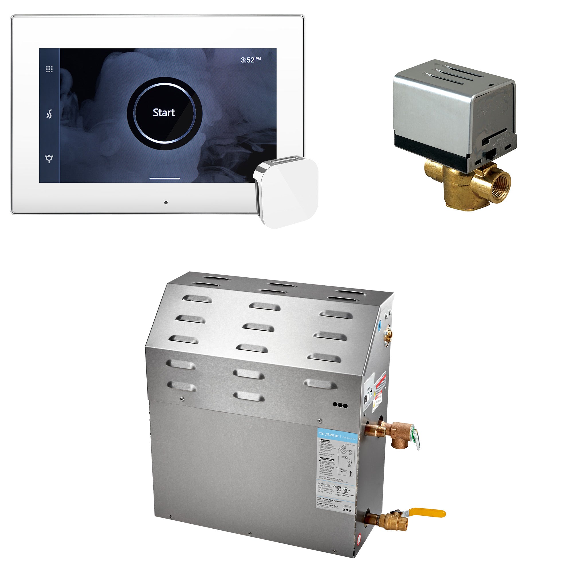 Mr Steam Super (iSteamX) 15 kW (15000 W) Steam Shower Generator Package with iSteamX Control