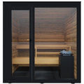 Spectra Sauna Cabin - Outdoor Sauna, Dark Grey Glass - Virta 8kW Heater, CX45