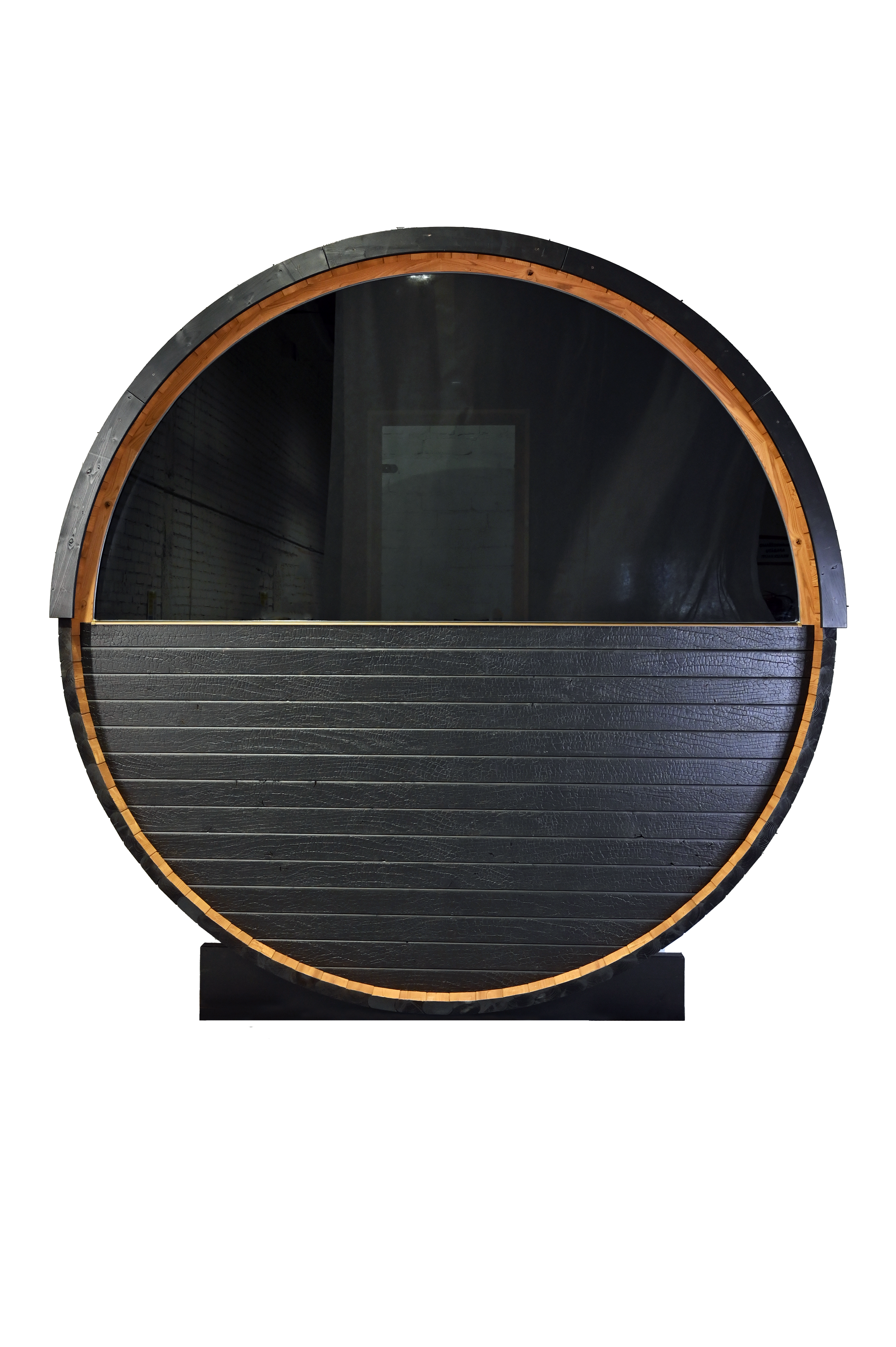 Thermory 4 Person Barrel Sauna No 52 DIY Kit with Window Thermally Modified Spruce,Thermally Modified Spruce - Ignite Thermory 2023-08-02-Barrel-Sauna-Ignite-No62-Freestanding-VMS-04-Cutout.png