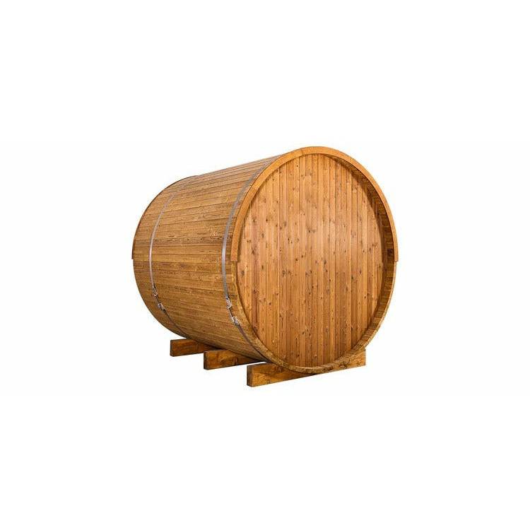 Thermory 4 Person Barrel Sauna No 61 DIY Kit with Porch Thermally Modified Spruce Thermory 61-BackCorner_750x_jpg.jpg