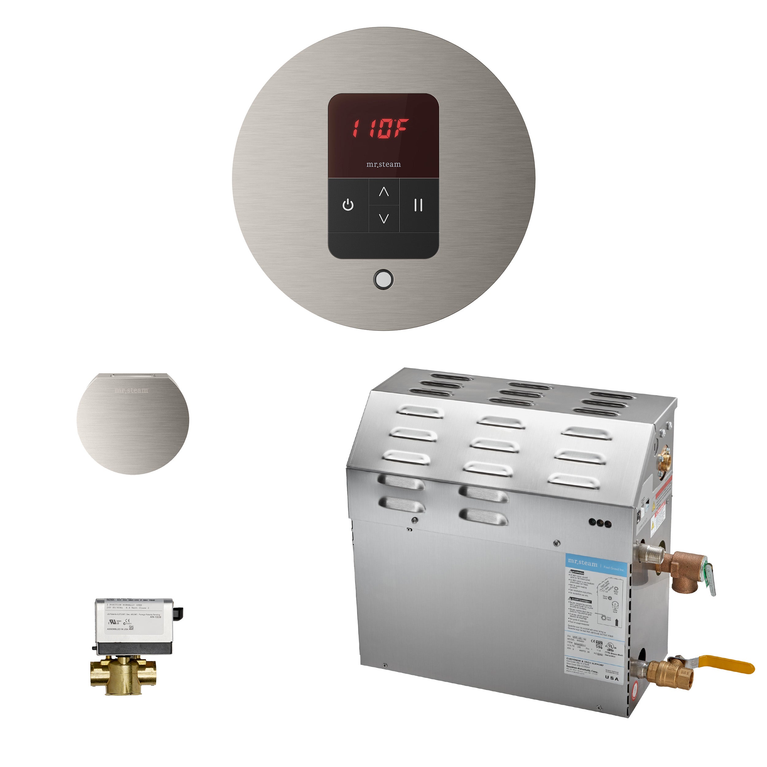 Mr Steam MS (iTempo) 9 kW (9000 W) Steam Shower Generator Package with iTempo Control