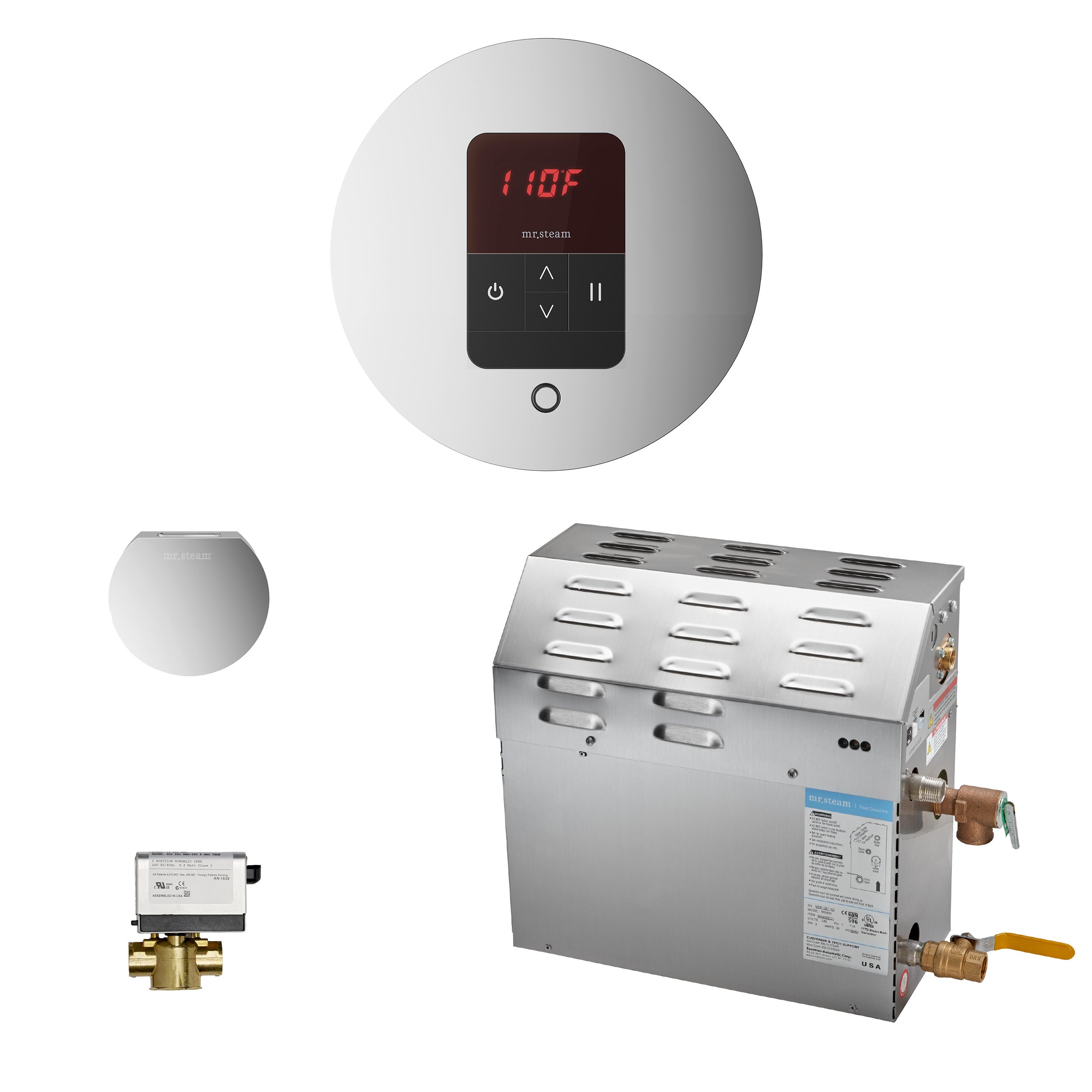 Mr Steam MS (iTempo) 9 kW (9000 W) Steam Shower Generator Package with iTempo Control