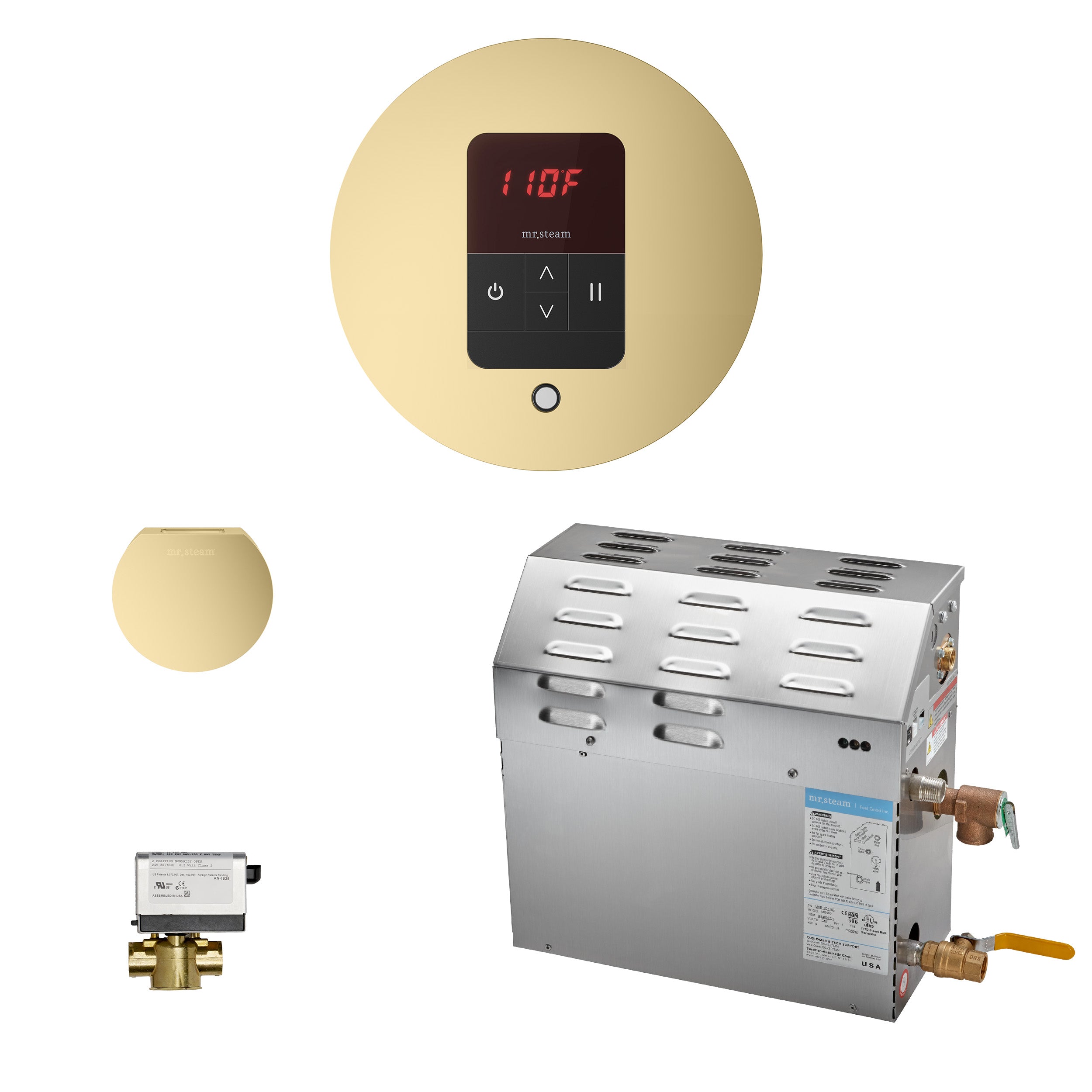 Mr Steam MS (iTempo) 9 kW (9000 W) Steam Shower Generator Package with iTempo Control