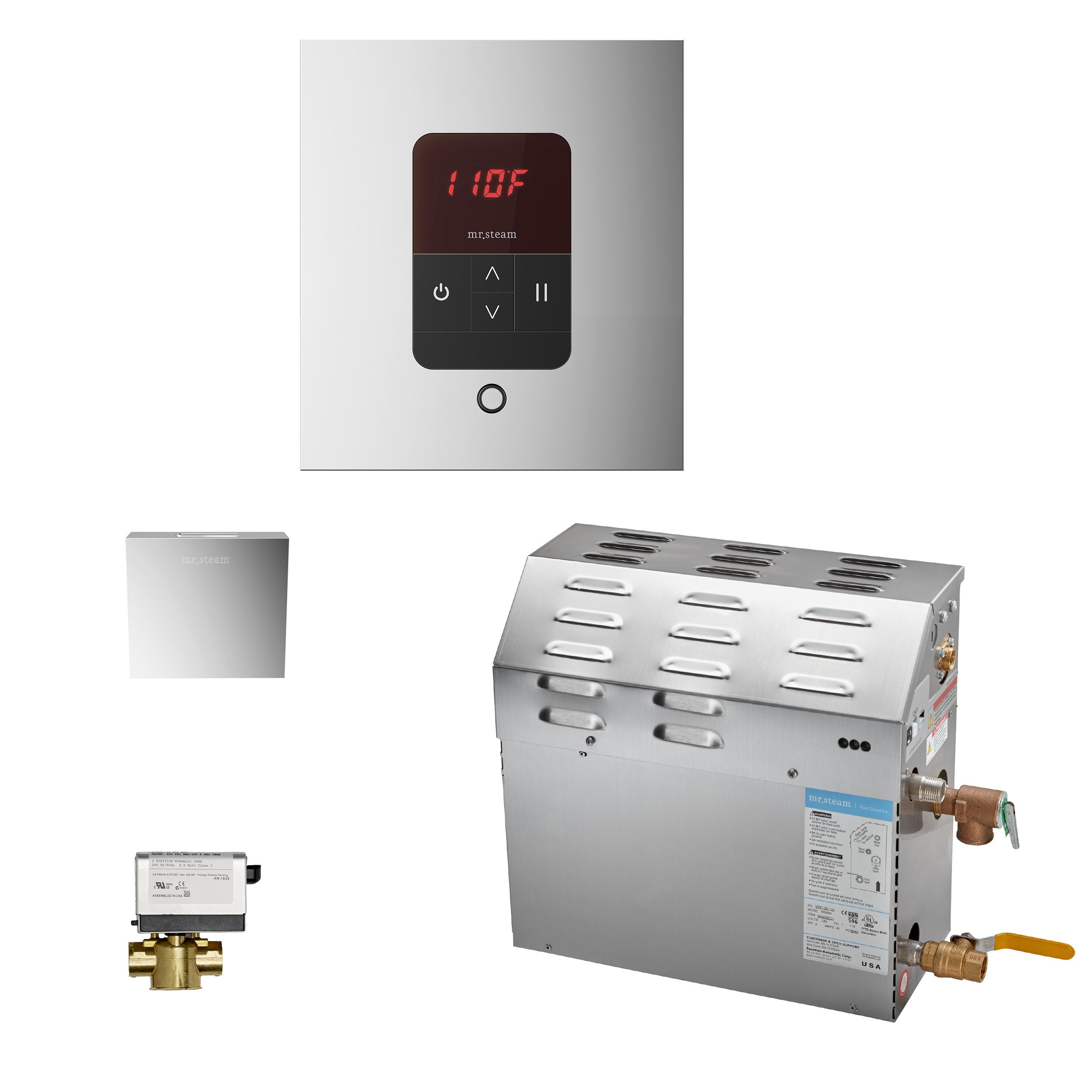 Mr Steam MS (iTempo) 7.5 kW (7500 W) Steam Shower Generator Package with iTempo Control