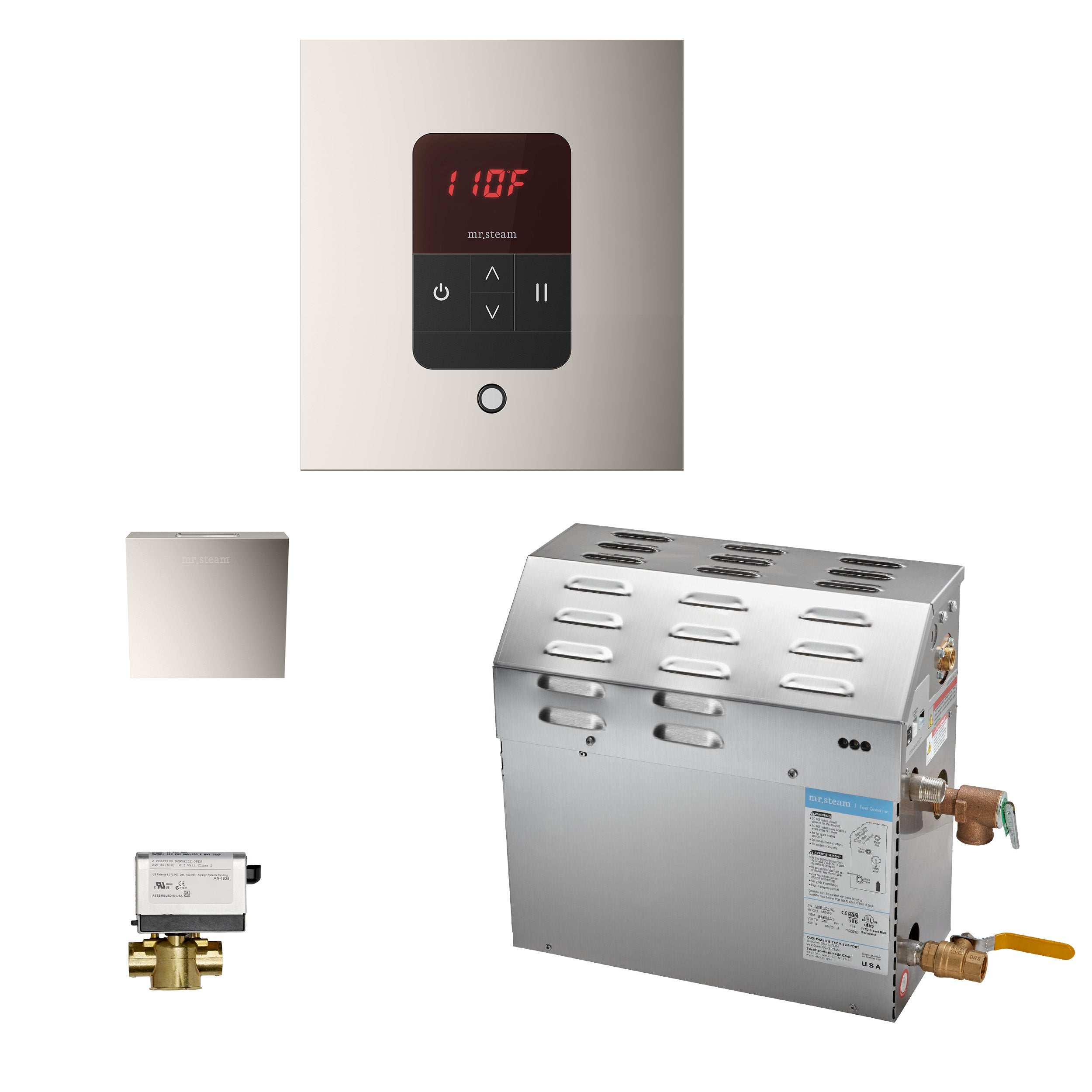 Mr Steam MS (iTempo) 7.5 kW (7500 W) Steam Shower Generator Package with iTempo Control