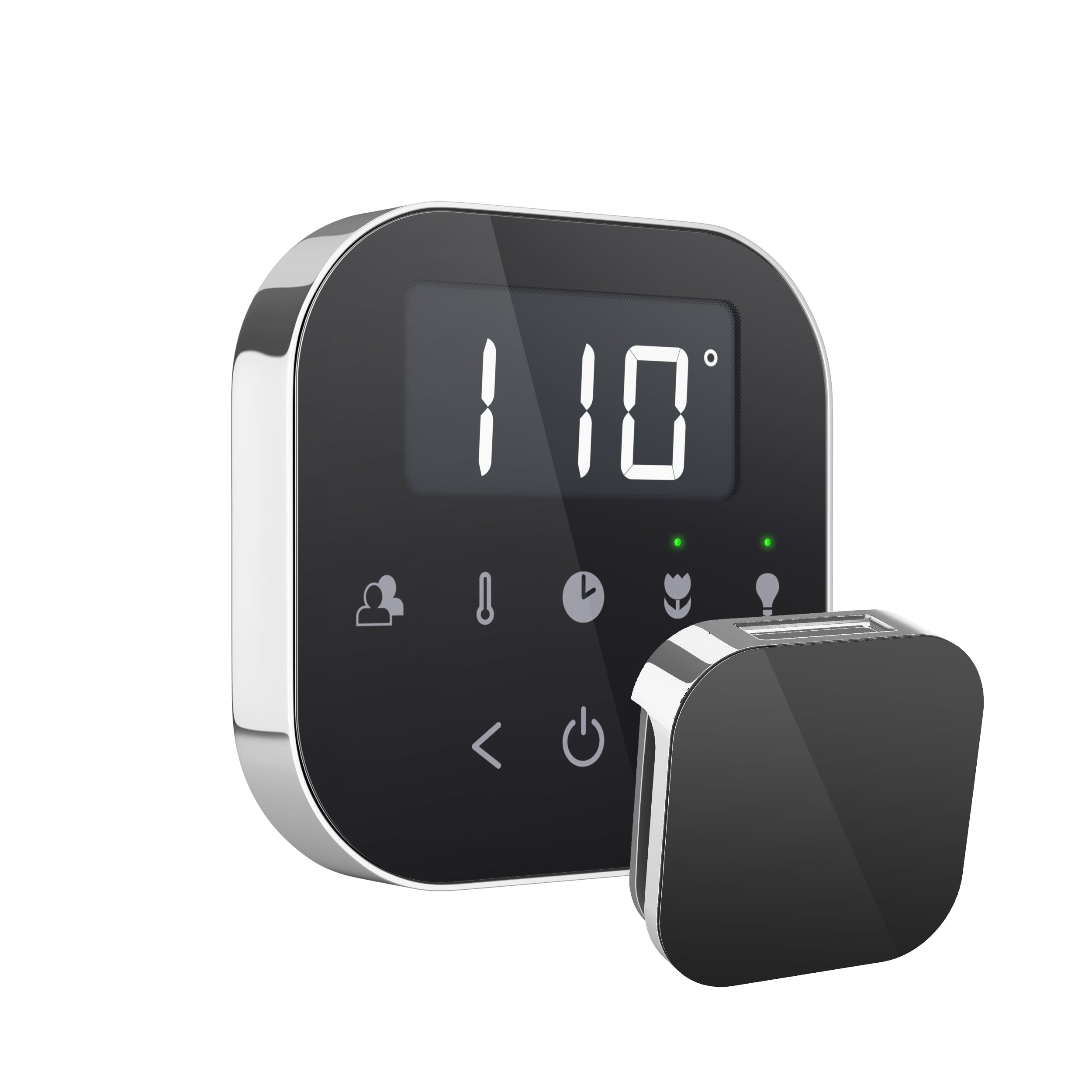Mr Steam MS (AirButler) 5 kW (5000 W) Steam Shower Generator Package with AirTempo Control in Black Polished Chrome