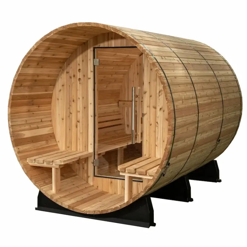 Almost Heaven Fairmont 4 Person Canopy Barrel Sauna