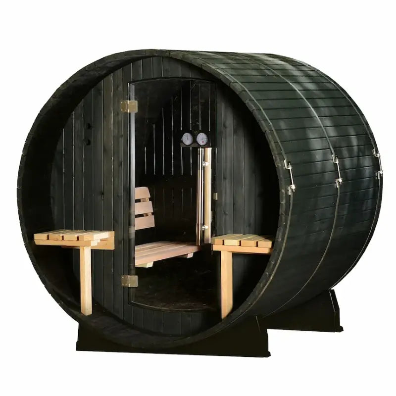 Almost Heaven Fairmont 4 Person Canopy Barrel Sauna