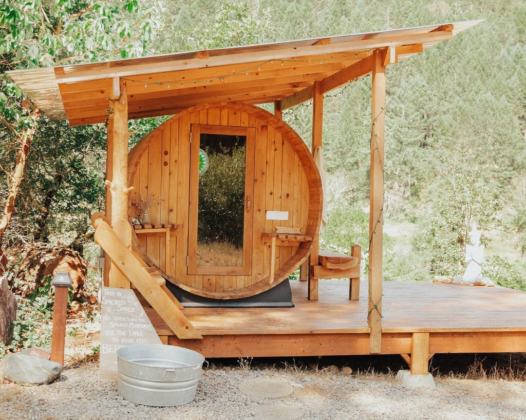 Almost Heaven Grandview 6 Person Canopy Barrel Sauna - photo 2