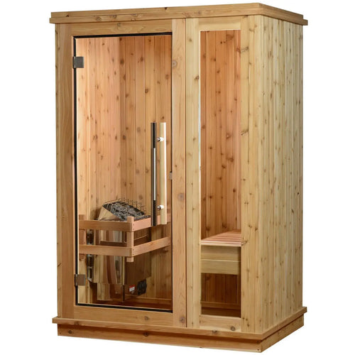 Almost Heaven Logan 1 Person Indoor Sauna Respite Series Rustic Cedar,Fir Almost Heaven Sauna Almost_Heaven_Logan_1_Person_Indoor_Sauna_Respite_Series_01.webp
