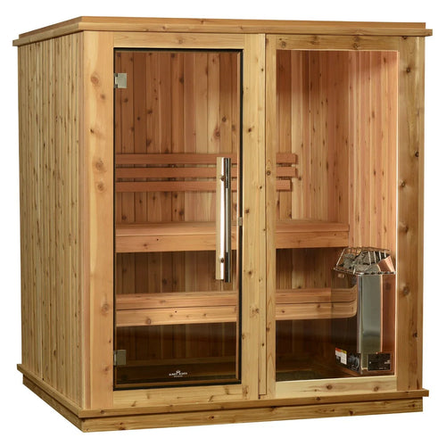Almost Heaven Rainelle 4 Person Indoor Sauna Respite Series Rustic Cedar,Fir Almost Heaven Sauna Almost_Heaven_Rainelle_Sauna_White.webp