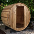 Almost Heaven Salem 2 Person Classic Barrel Sauna Rustic Cedar,Onyx - Stained Southern Pine Almost Heaven Sauna Almost_Heaven_Salem_2_Person_Classic_Barrel_Sauna00.webp