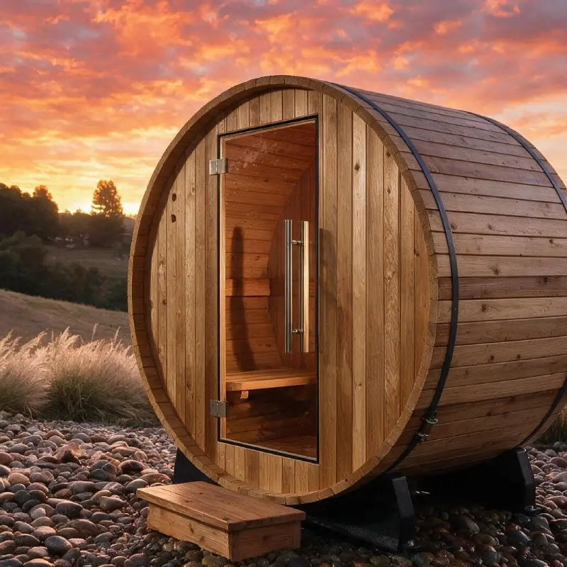 Almost Heaven Salem 2 Person Classic Barrel Sauna