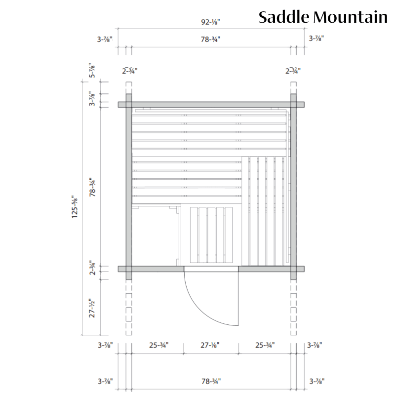Saddle Mountain Outdoor Sauna — Harvia Collection - photo 3