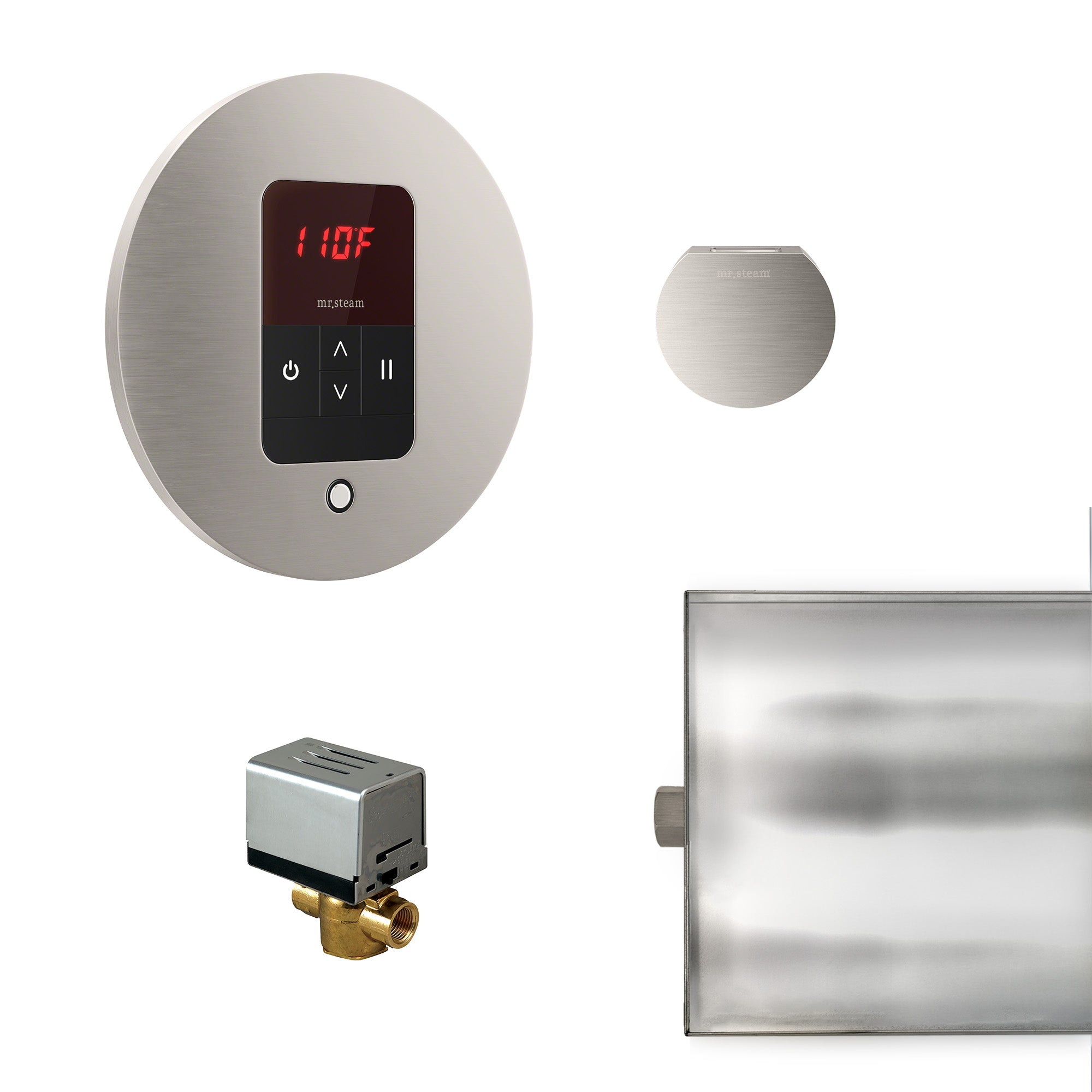 Mr Steam Basic Butler Steam Shower Control Package with iTempo Control and Aroma Designer SteamHead
