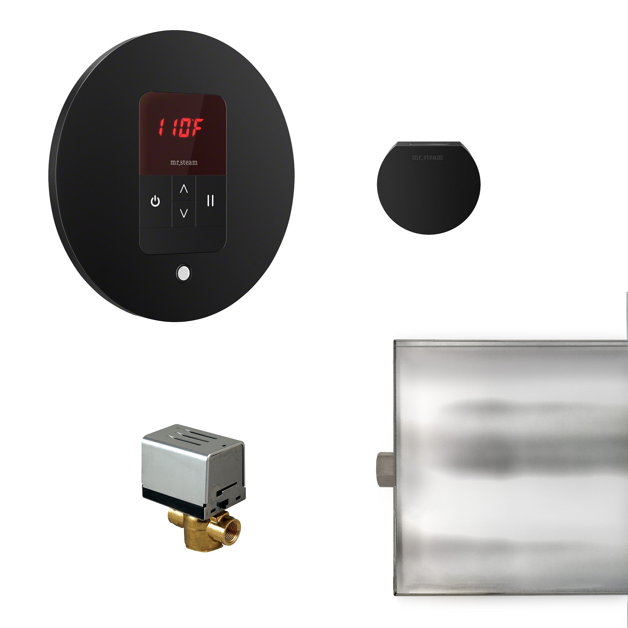 Mr Steam Basic Butler Steam Shower Control Package with iTempo Control and Aroma Designer SteamHead