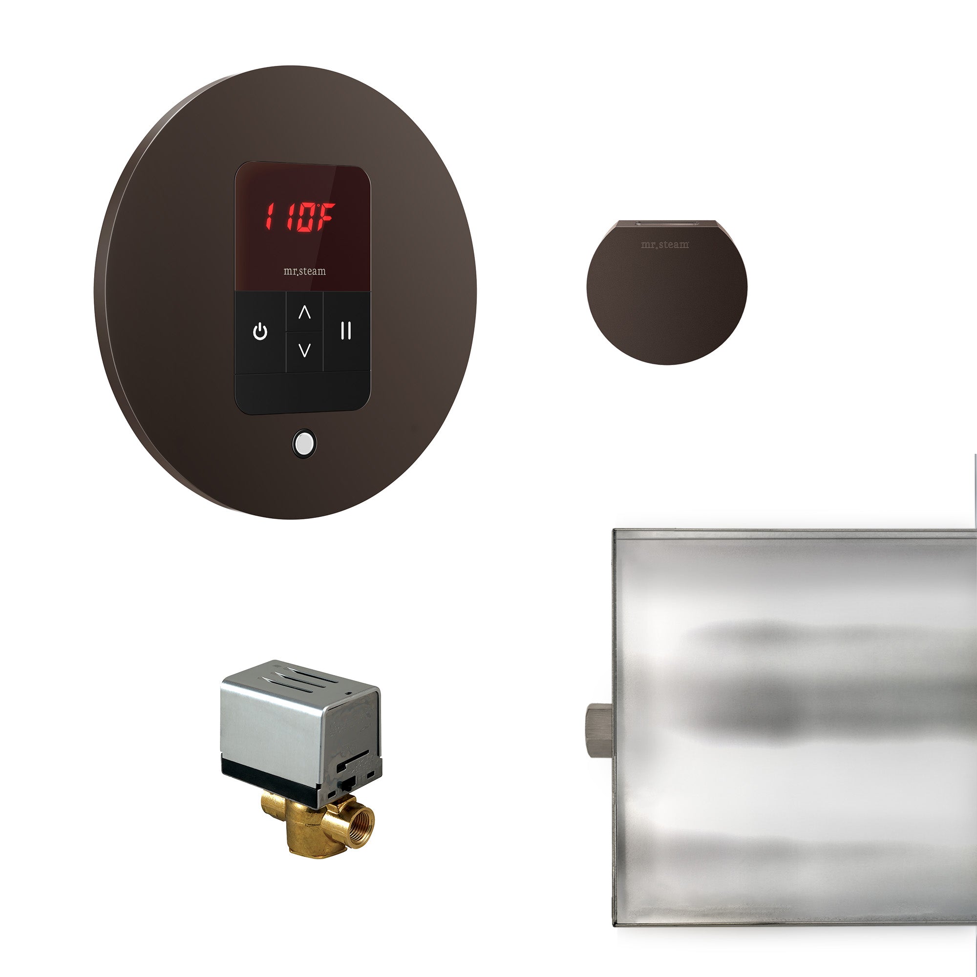 Mr Steam Basic Butler Steam Shower Control Package with iTempo Control and Aroma Designer SteamHead