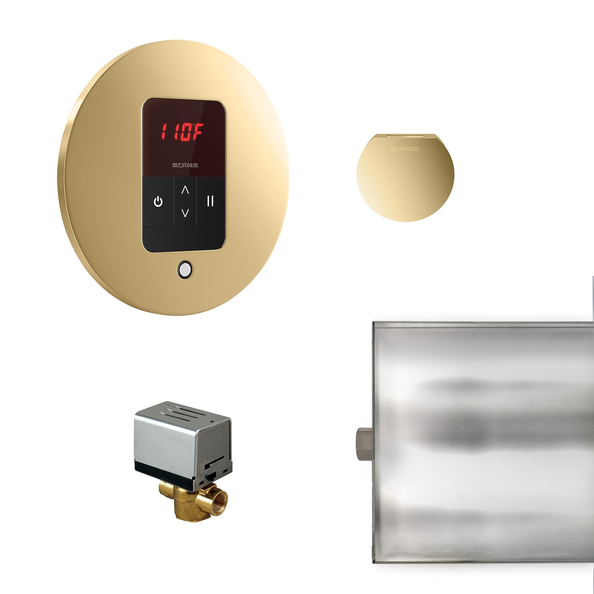 Mr Steam Basic Butler Steam Shower Control Package with iTempo Control and Aroma Designer SteamHead