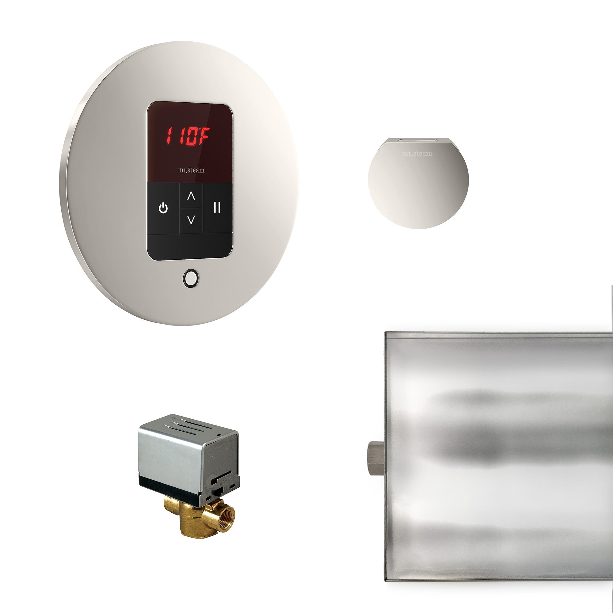 Mr Steam Basic Butler Steam Shower Control Package with iTempo Control and Aroma Designer SteamHead