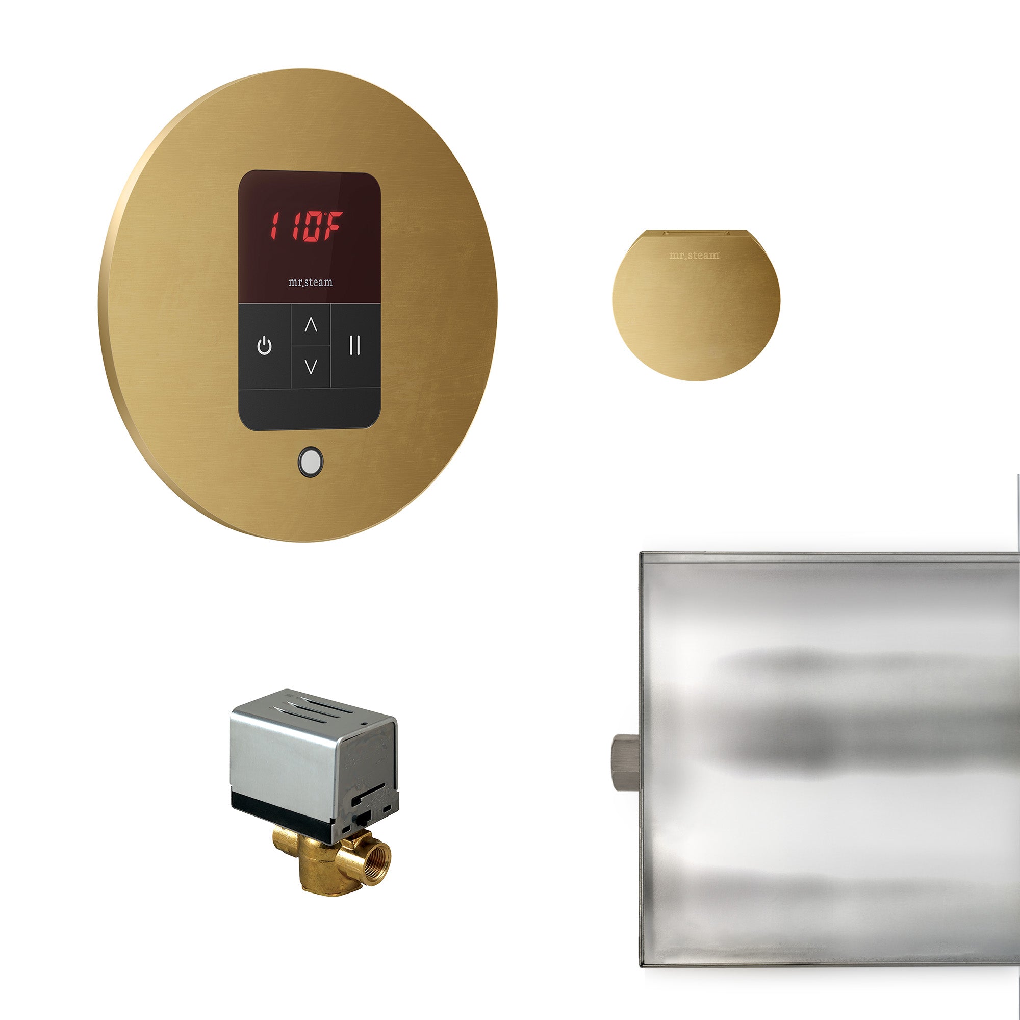 Mr Steam Basic Butler Steam Shower Control Package with iTempo Control and Aroma Designer SteamHead