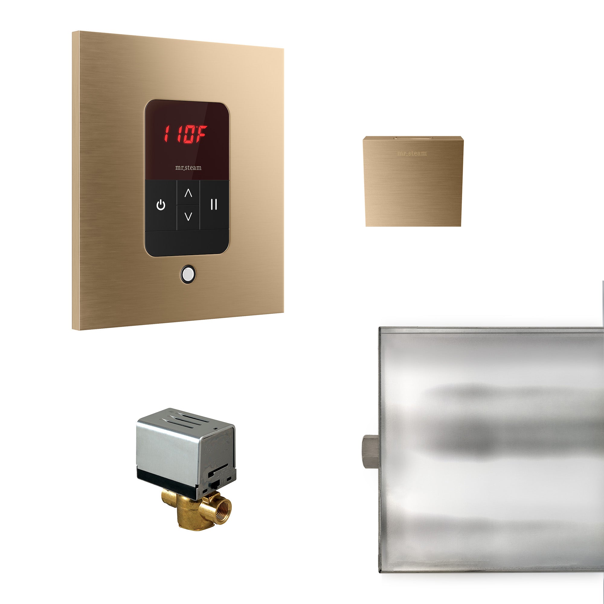Mr Steam Basic Butler Steam Shower Control Package with iTempo Control and Aroma Designer SteamHead
