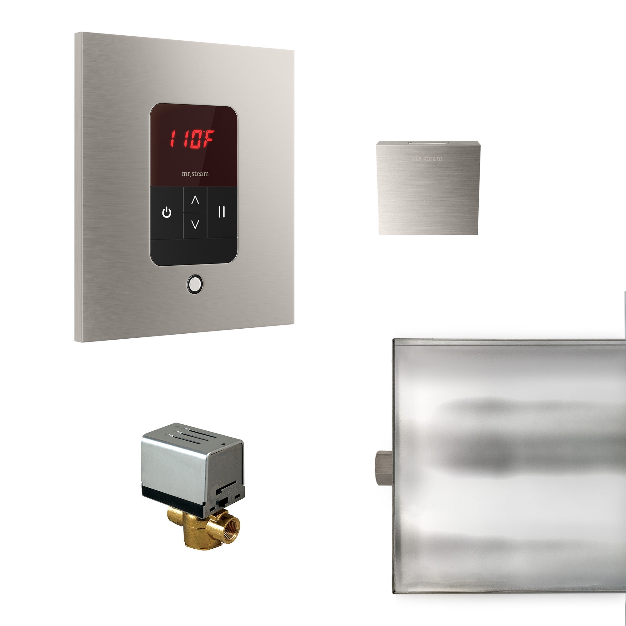 Mr Steam Basic Butler Steam Shower Control Package with iTempo Control and Aroma Designer SteamHead