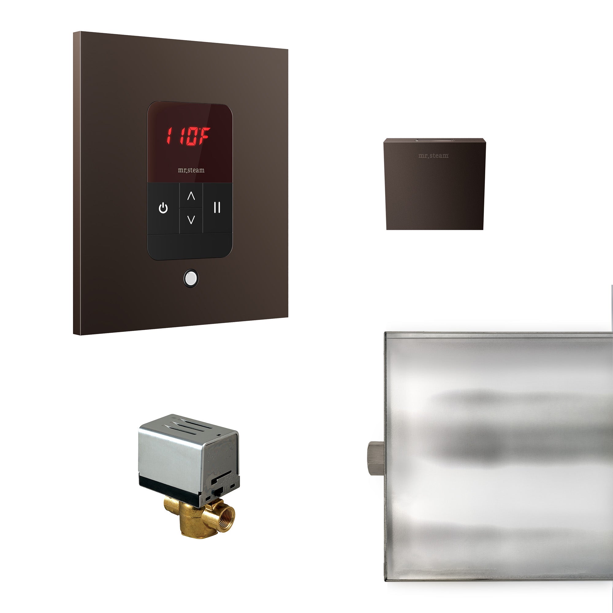 Mr Steam Basic Butler Steam Shower Control Package with iTempo Control and Aroma Designer SteamHead