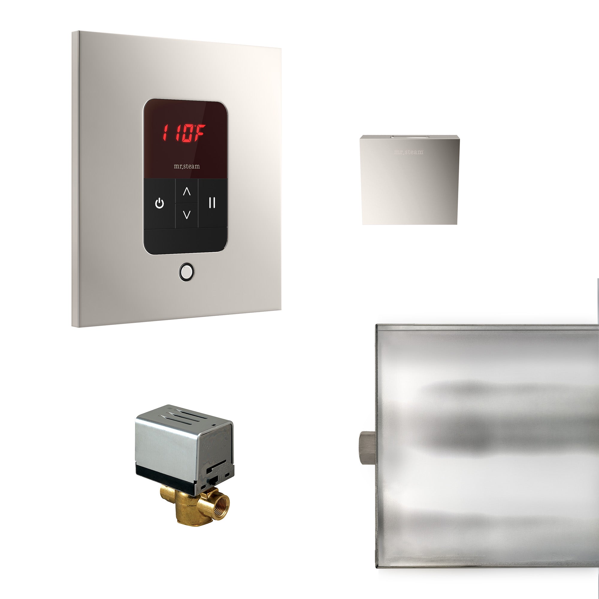 Mr Steam Basic Butler Steam Shower Control Package with iTempo Control and Aroma Designer SteamHead