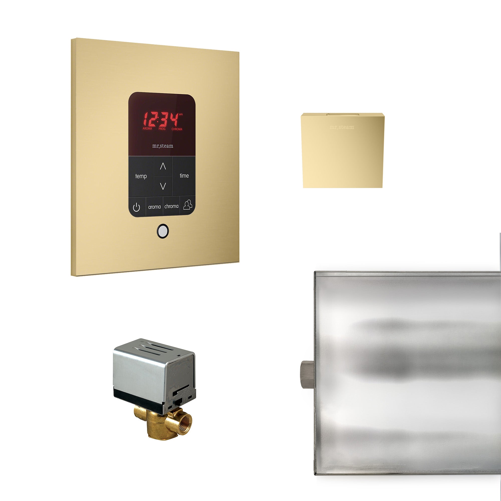 Mr Steam Basic Butler Steam Shower Control Package with iTempo Control and Aroma Designer SteamHead