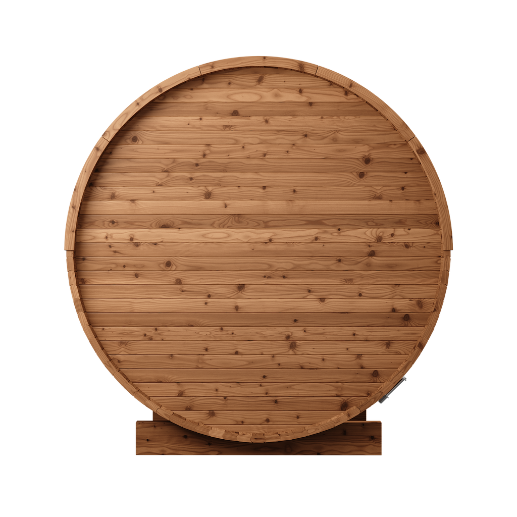 Thermory 4 Person Barrel Sauna No 61 DIY Kit with Porch Thermally Modified Spruce Thermory Back_ca76f1c2-78af-48bb-b898-4d1f4fba303d.png