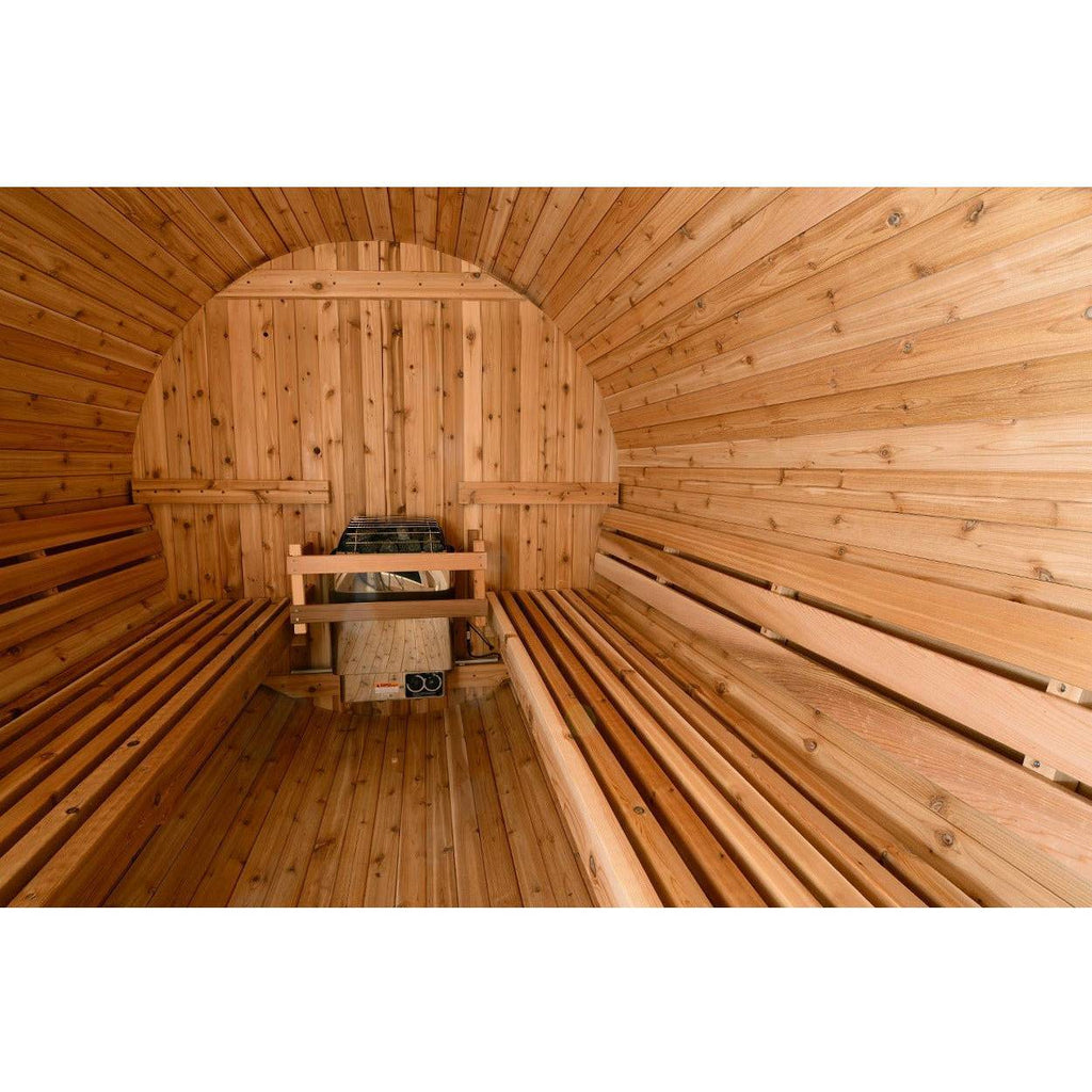Almost Heaven Saunas Shenandoah 6 Person Barrel Sauna with Changing Room Rustic Cedar,Onyx - Stained Southern Pine Almost Heaven Sauna BarrelSaunaInteriorSideShot_1024x1024_2x_d6882546-27fa-42c3-8c66-534bfcdbd24e.jpg