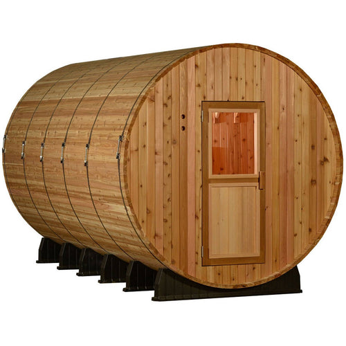 Almost Heaven Saunas Shenandoah 6 Person Barrel Sauna with Changing Room Rustic Cedar Almost Heaven Sauna Barrel_Classic_Shenendoah_1024x1024_2x_b1cb3c21-17c6-406c-be25-5d44d00c972d.jpg