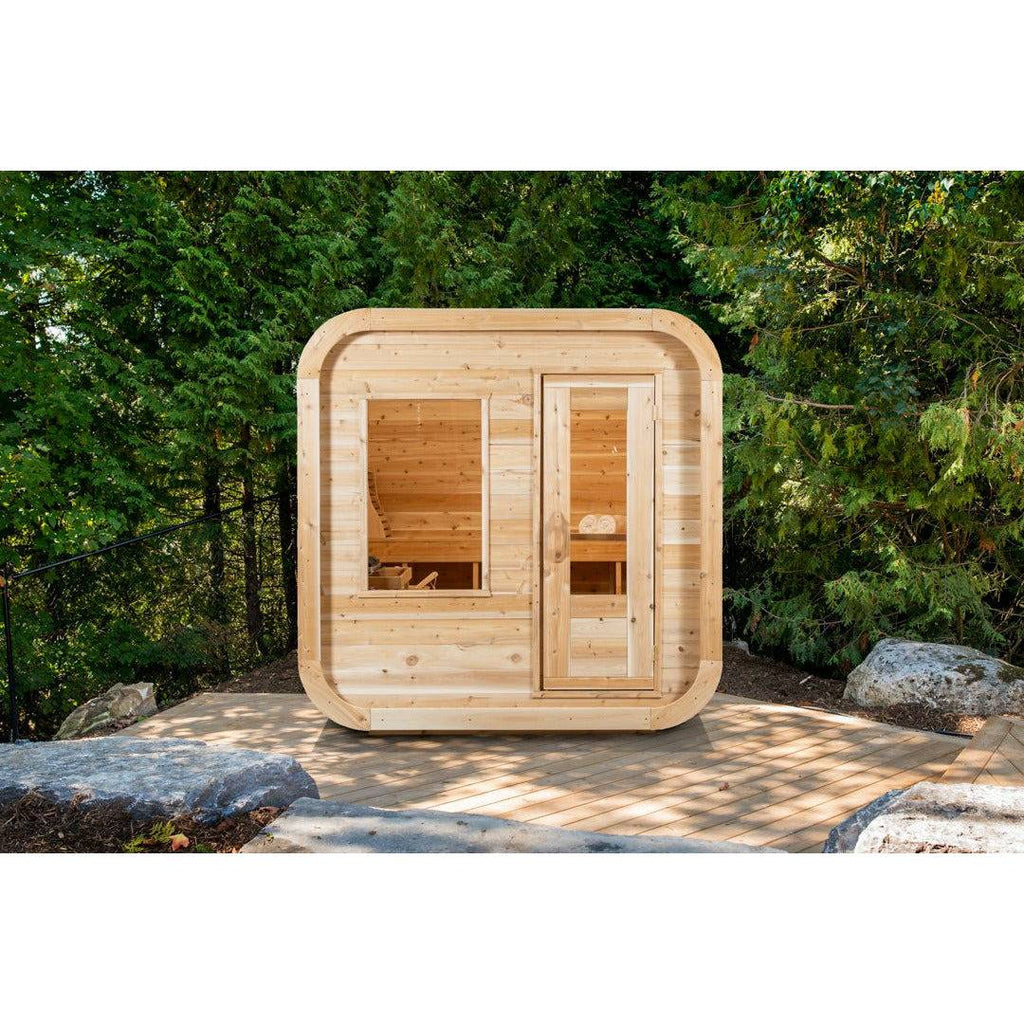 Dundalk Luna Outdoor Sauna 7' x 7' Dundalk LeisureCraft CTC22LU-Outdoors-web.jpg