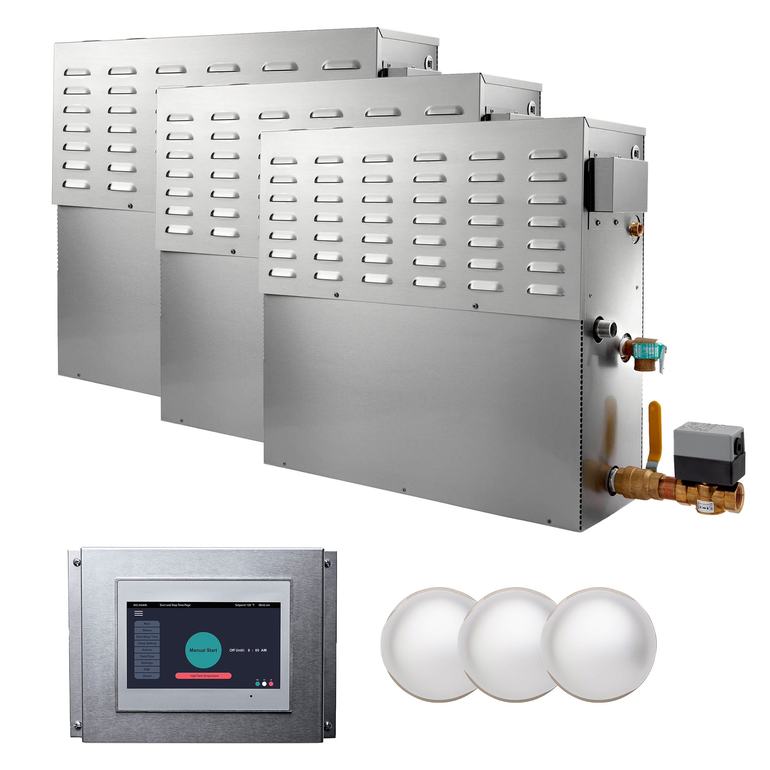 Mr Steam CU 72000-Watt Steam Generator with Integrated Control and Commercial Steamhead