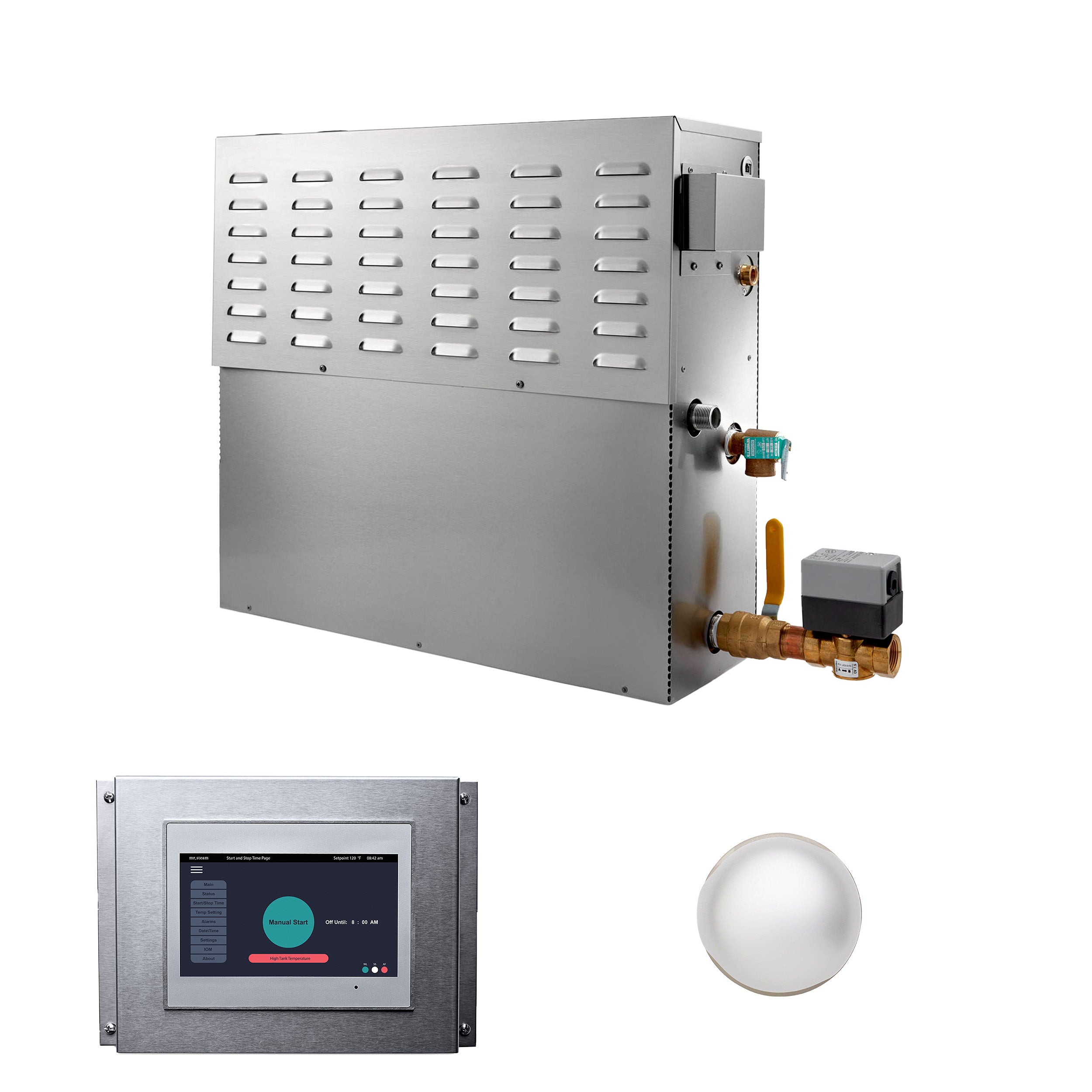 Mr Steam CU 20000-Watt Steam Generator with Integrated Control and Commercial Steamhead