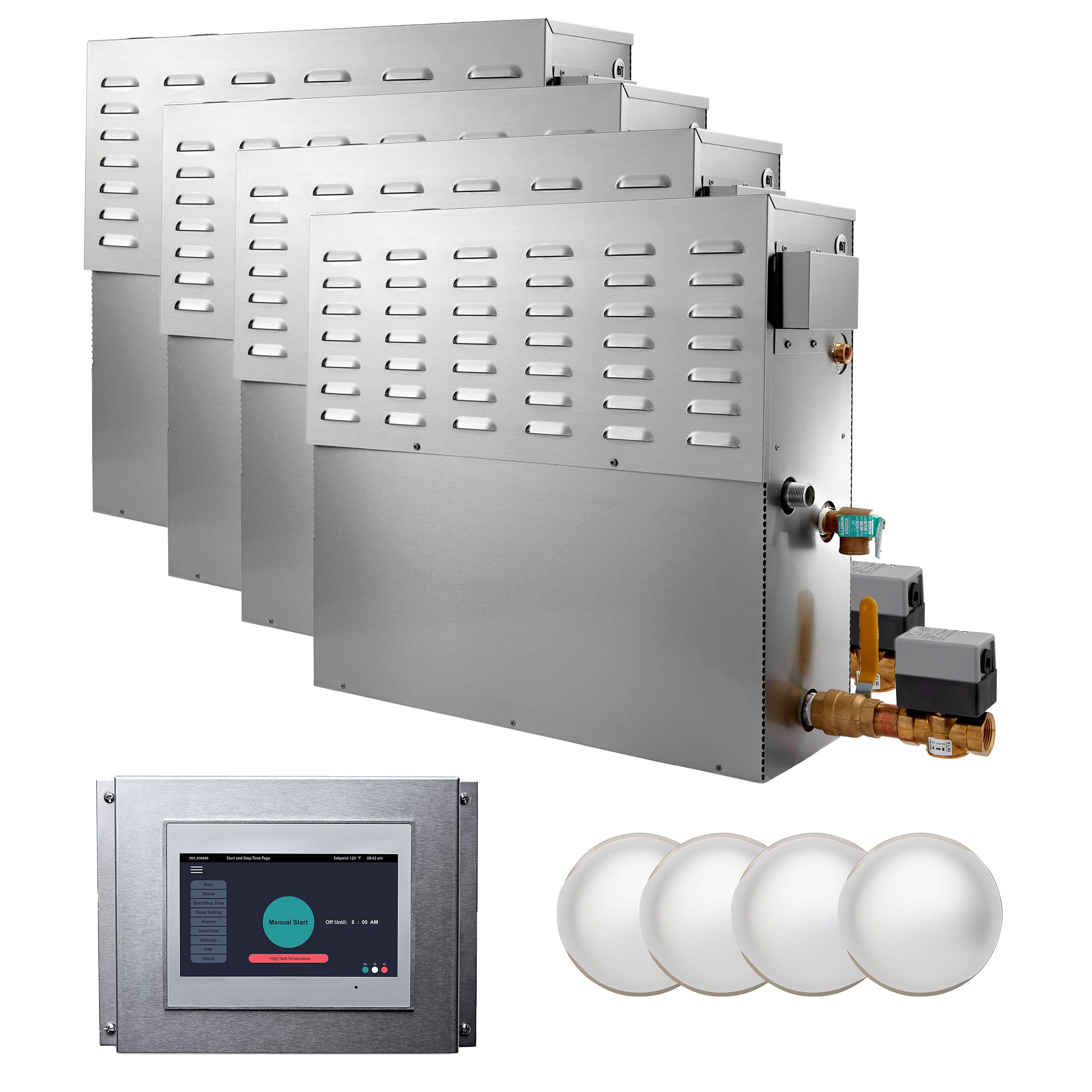 Mr Steam CU 120000-Watt Steam Generator with Integrated Control and Commercial Steamhead