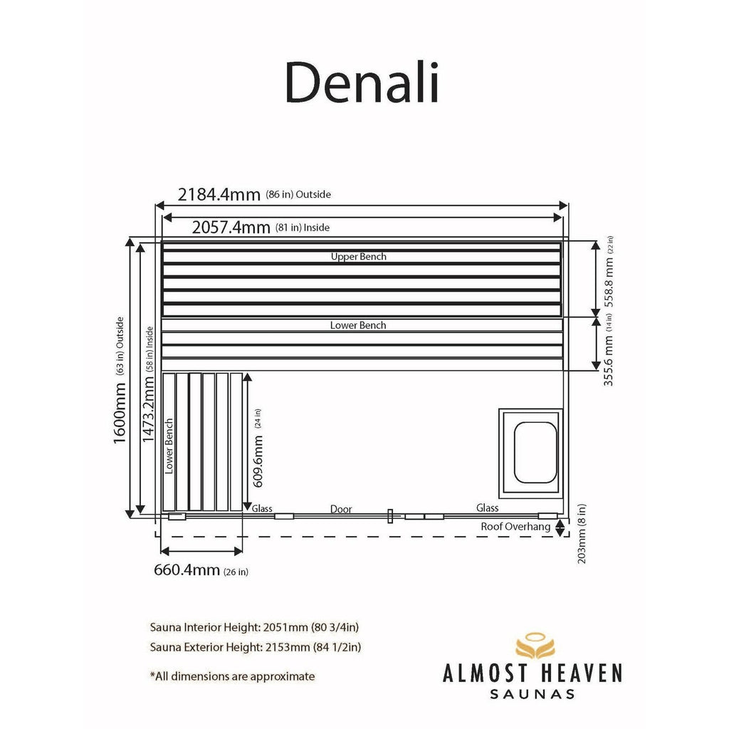 Almost Heaven Denali 6 Person Indoor Sauna Luxury Series - Rustic Cedar RUSTIC CEDAR (KNOTTY CEDAR),CLEAR CEDAR (FREE OF KNOTS) Almost Heaven Sauna Denali_1024x1024_2x_e91813c8-4fb1-45be-8e6e-f003992226f9.jpg